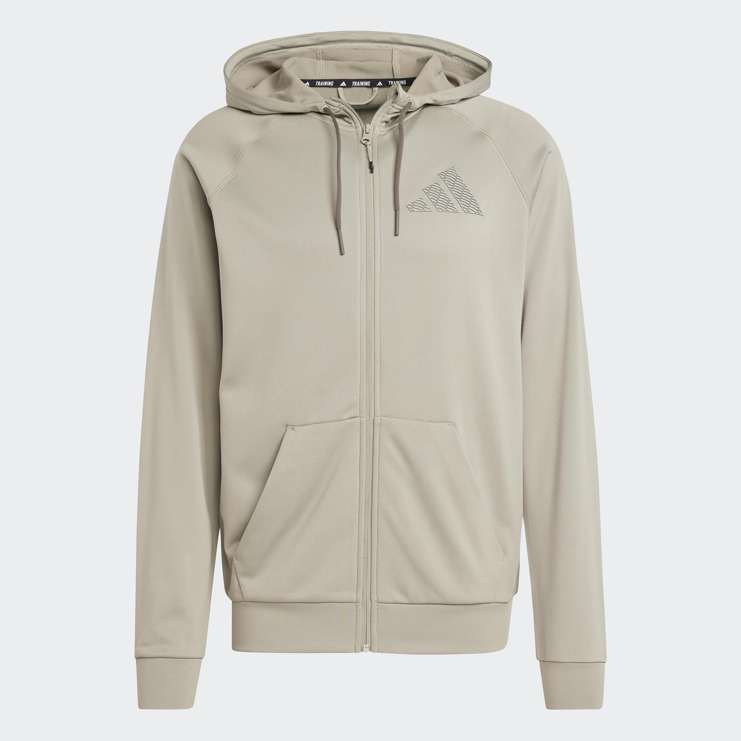 Game and Go Training Full-Zip Hoodie, Green, A901_ONE, medium