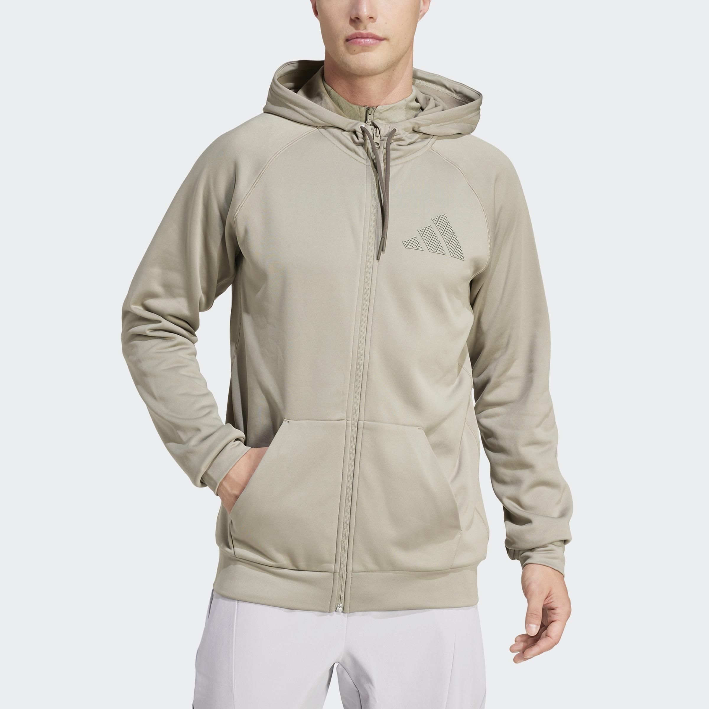 Game and Go Training Full-Zip Hoodie, Green, A901_ONE, medium