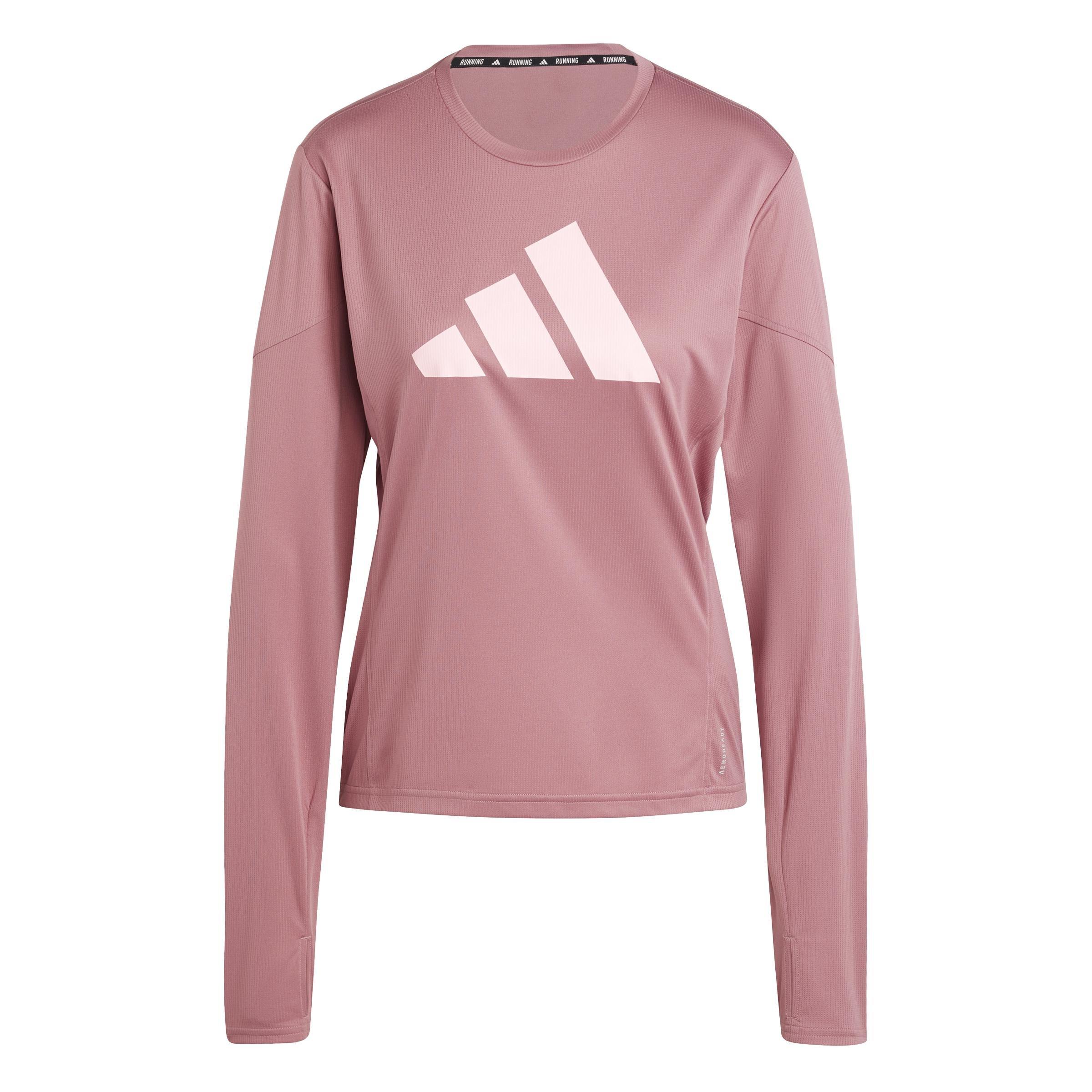 Run It Long Sleeve Long-Sleeve Top, Red, A901_ONE, large image number 0