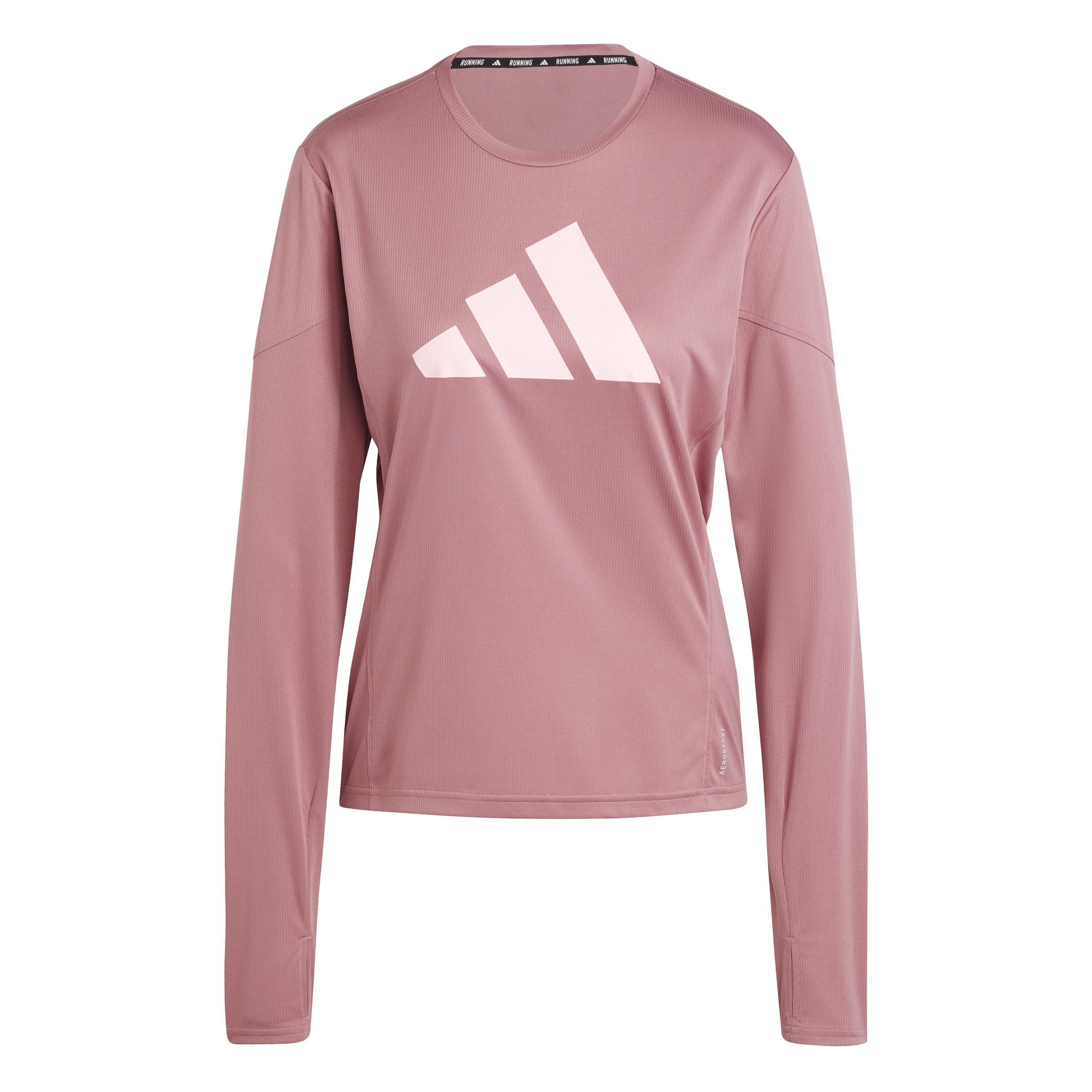 Run It Long Sleeve Long-Sleeve Top, Red, A901_ONE, large image number 1