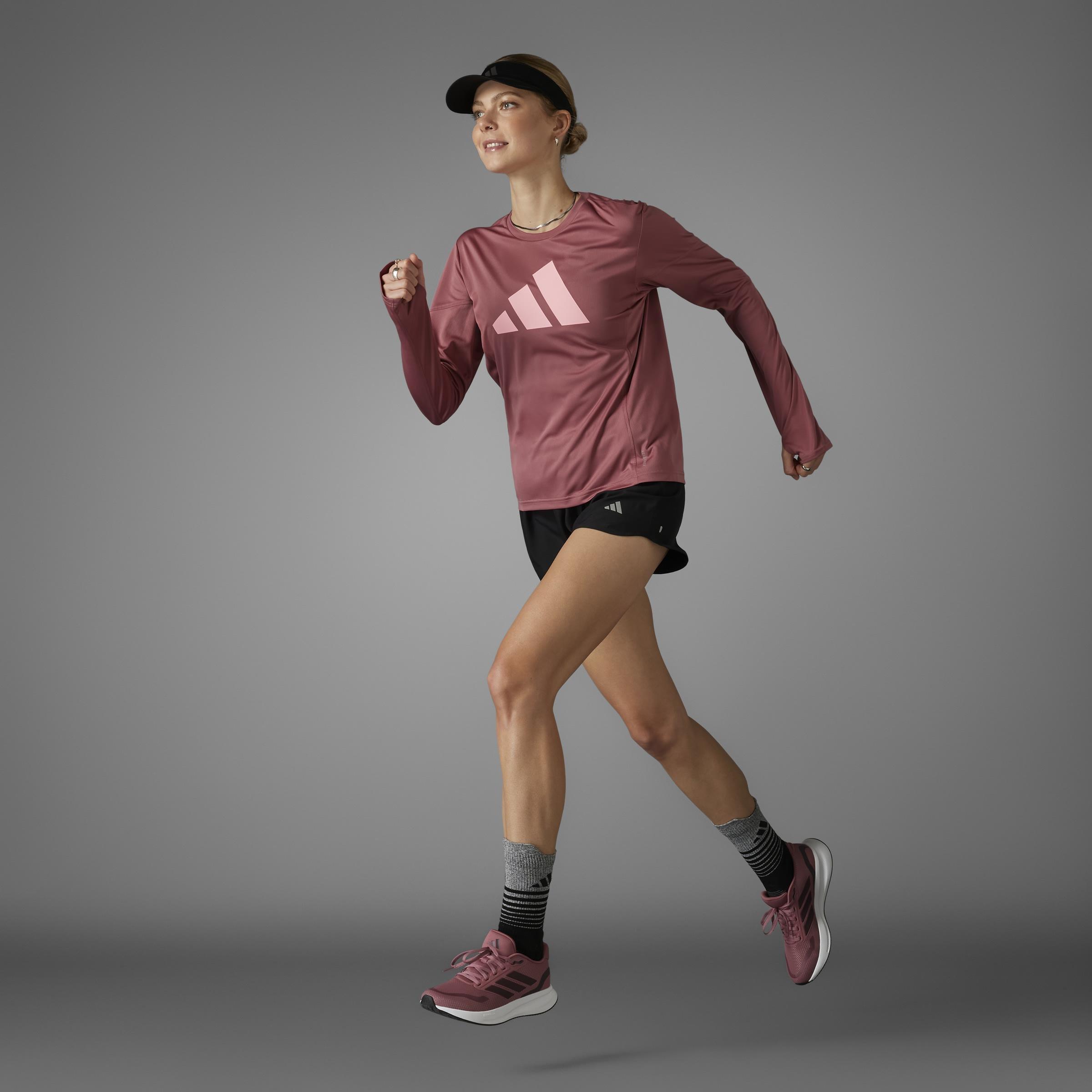 Run It Long Sleeve Long-Sleeve Top, Red, A901_ONE, large image number 6