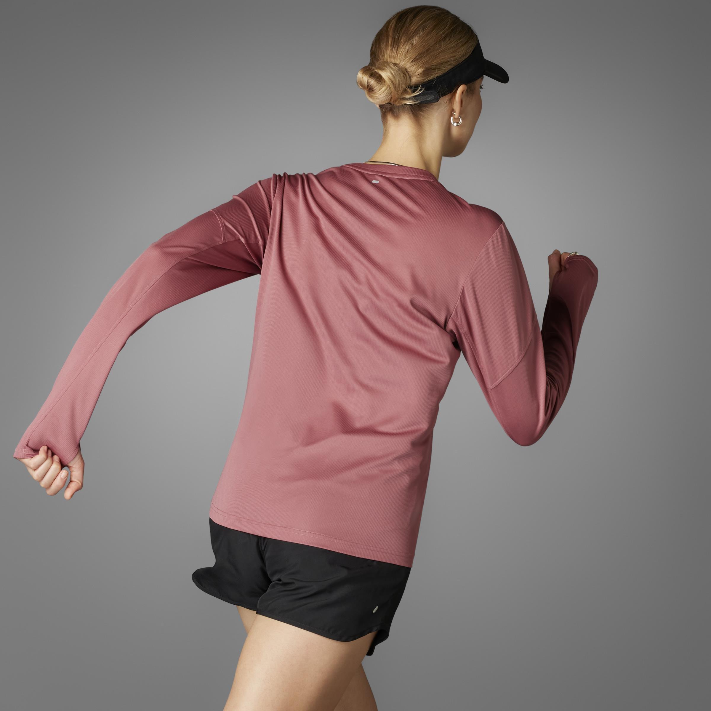 Run It Long Sleeve Long-Sleeve Top, Red, A901_ONE, large image number 12