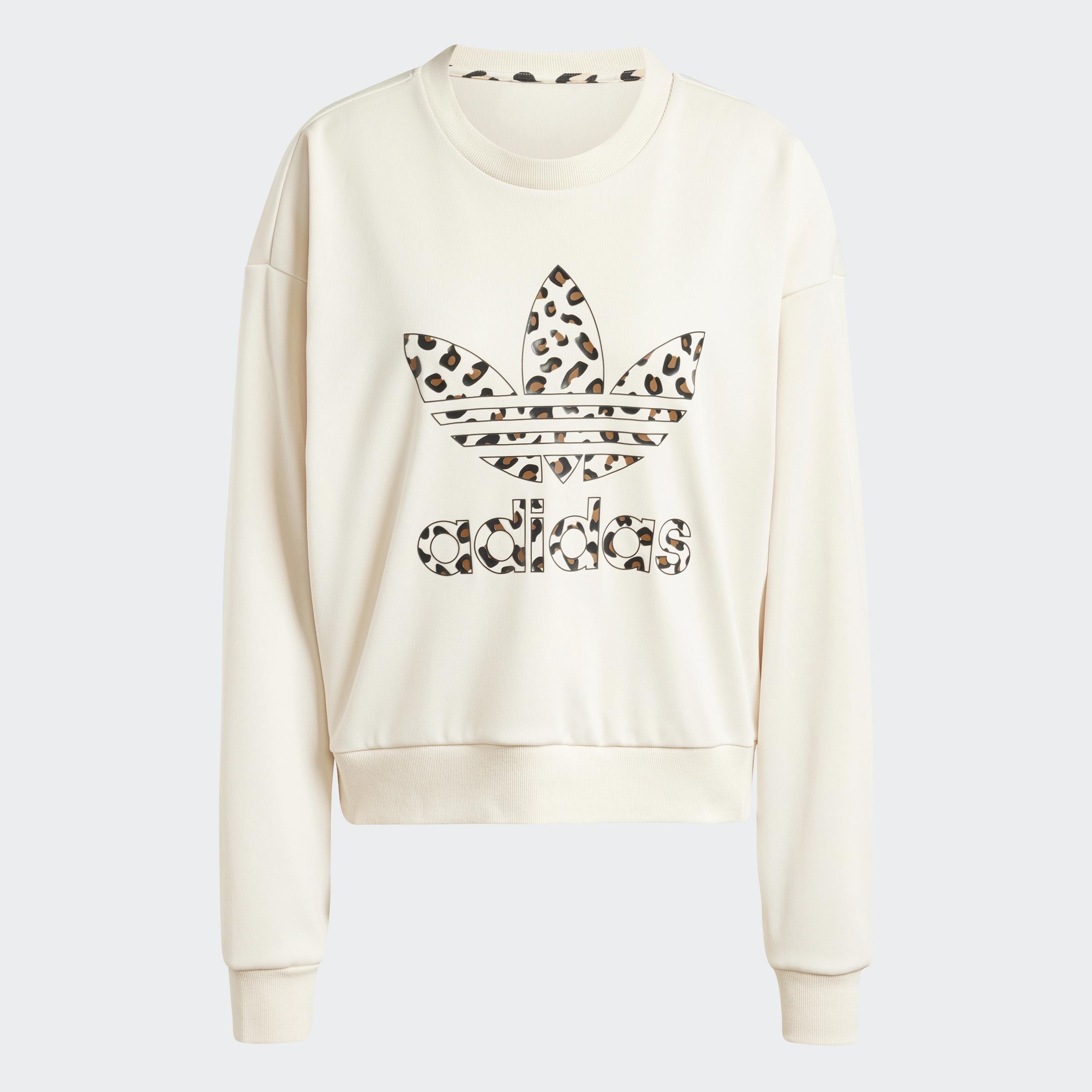 Leopard Sweatshirt, White, A901_ONE, large image number 0