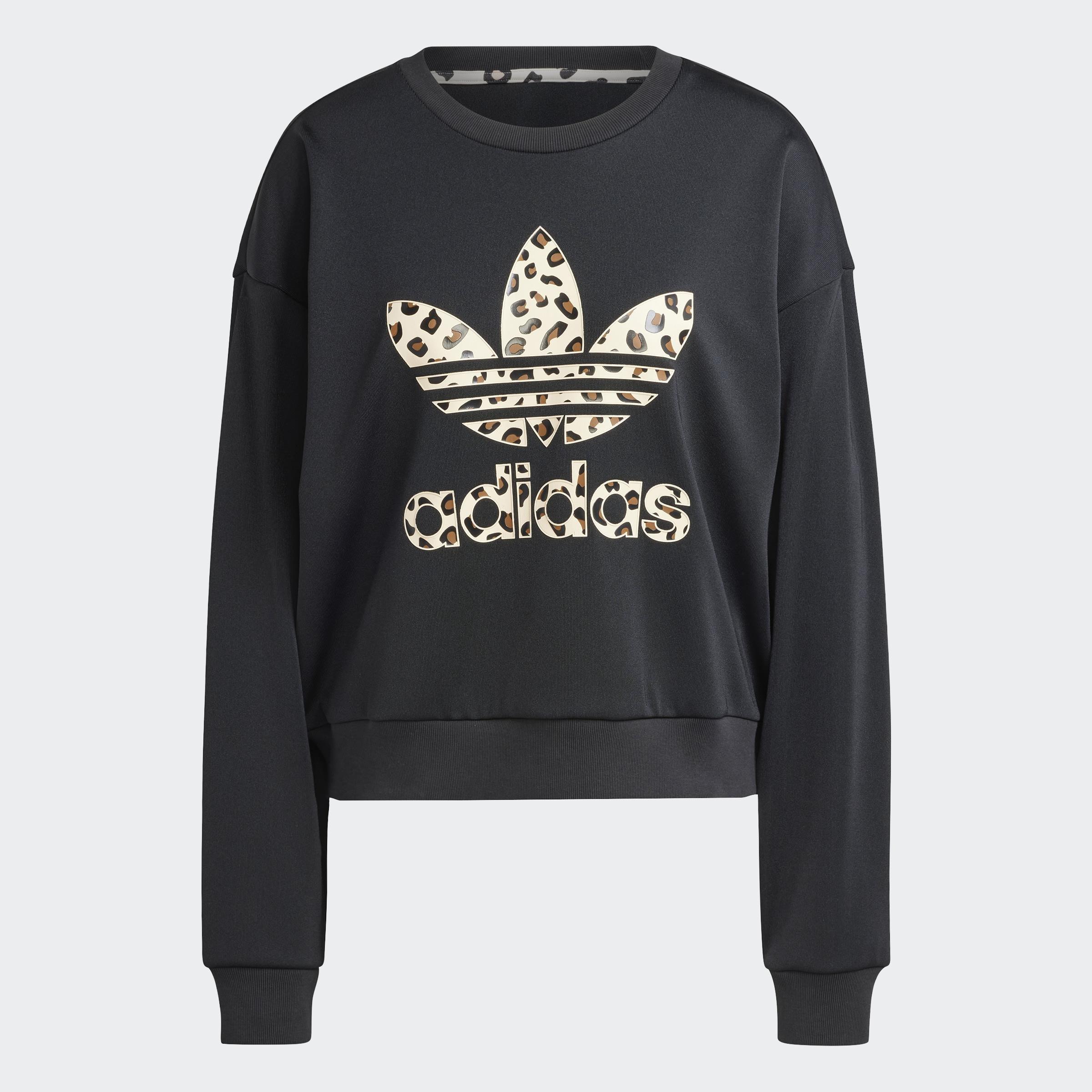 Leopard Sweatshirt, Black