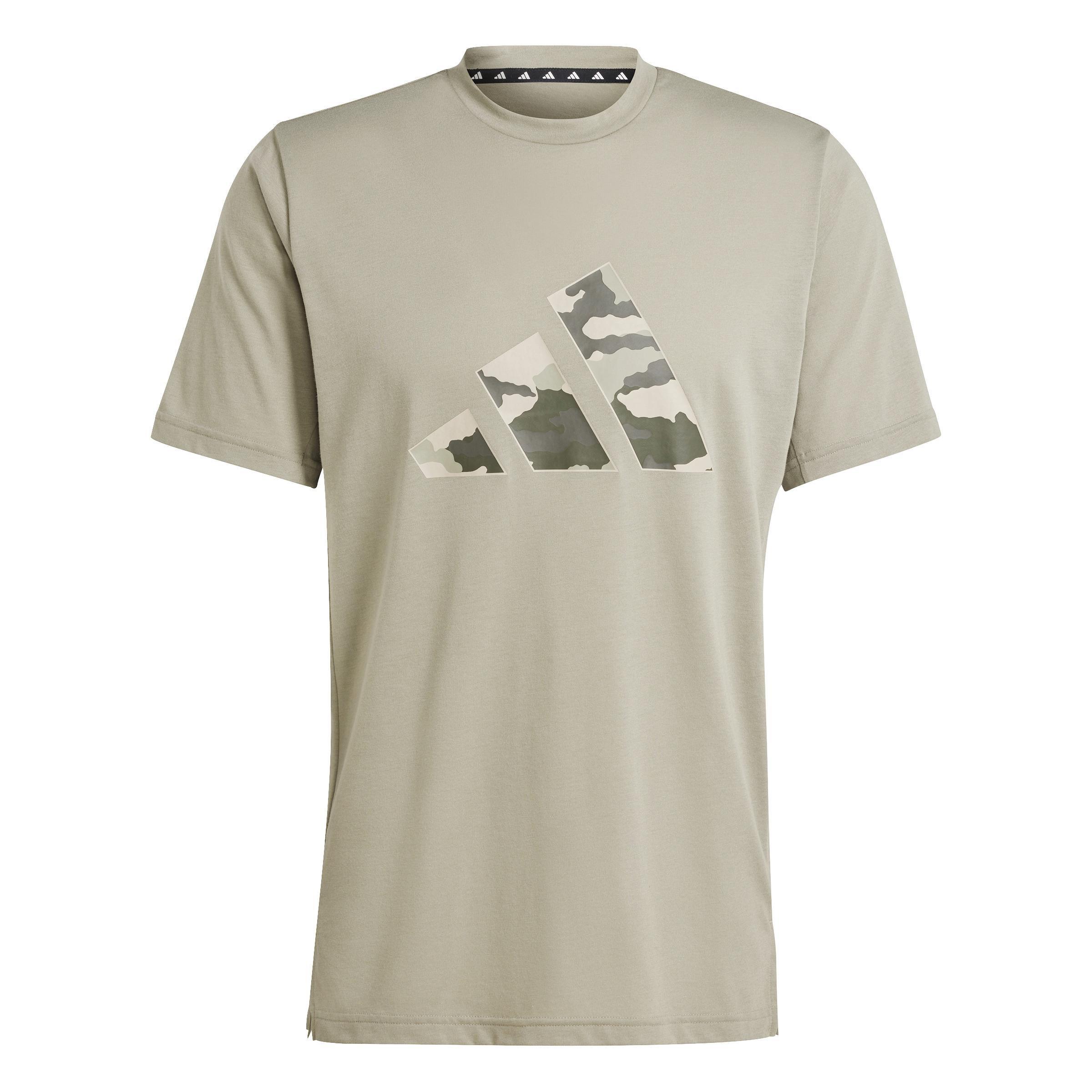 Train Essentials Camo Graphic Logo T-Shirt, Green, A901_ONE, medium