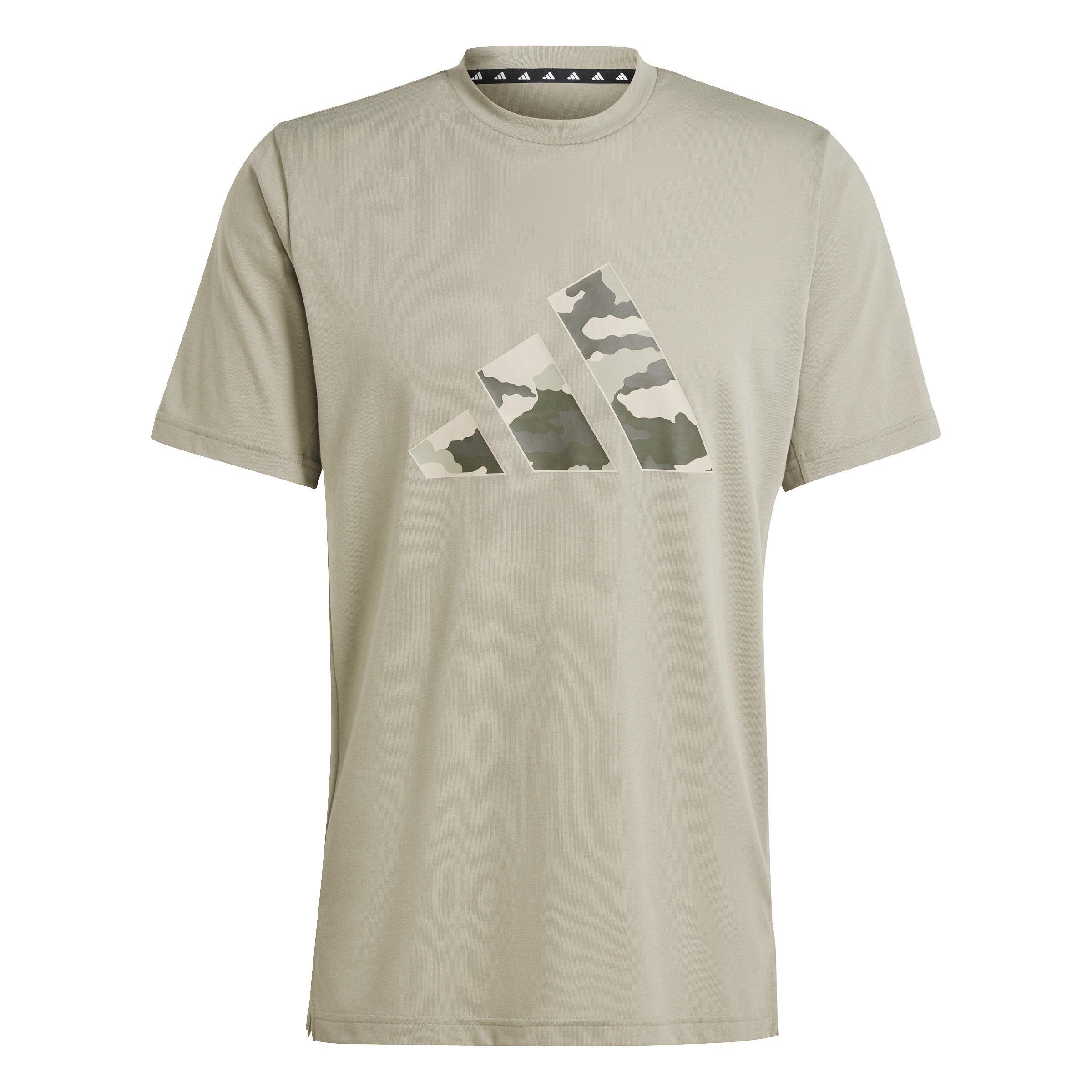 Train Essentials Camo Graphic Logo T-Shirt, Green, A901_ONE, medium