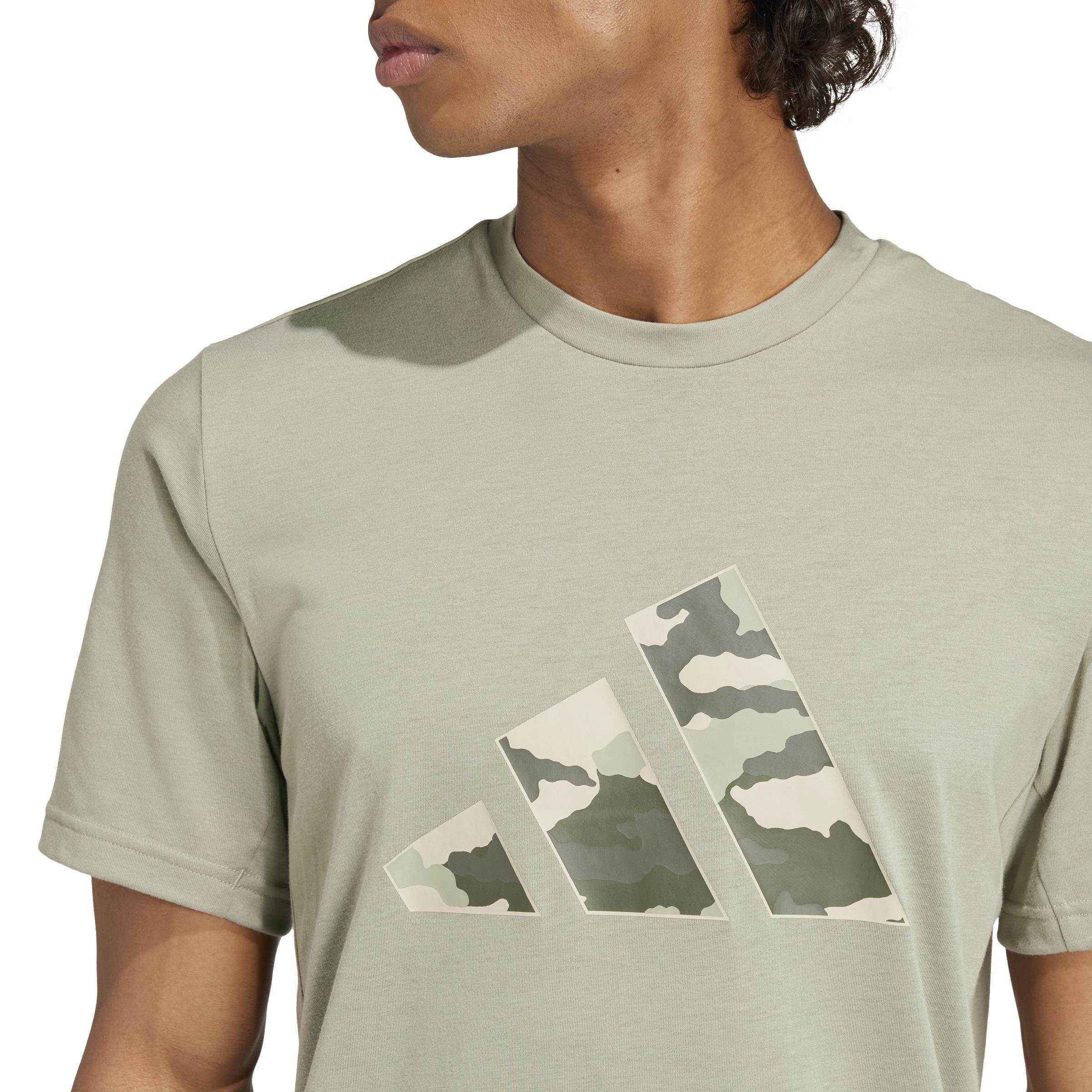 Train Essentials Camo Graphic Logo T-Shirt, Green, A901_ONE, large image number 4