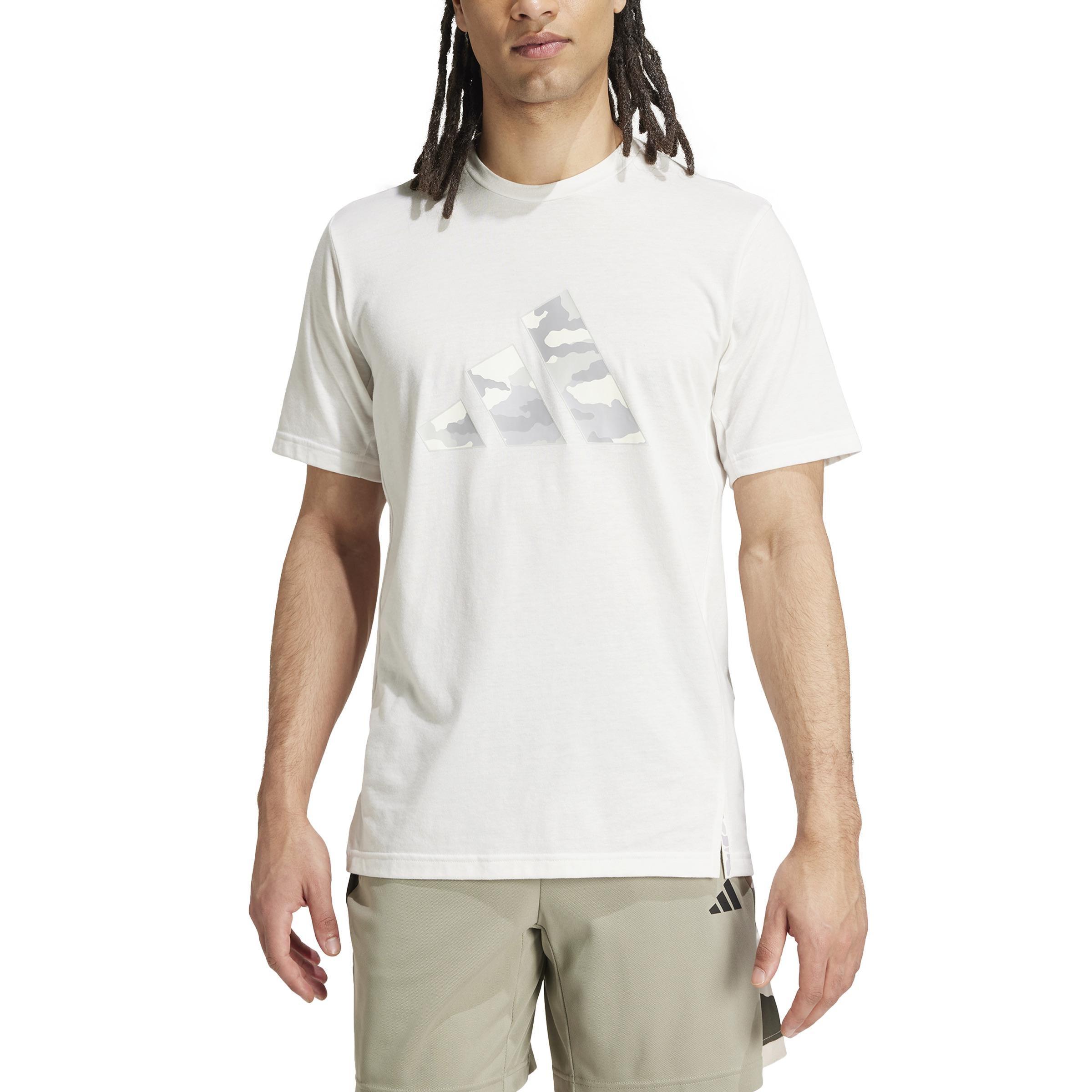 Train Essentials Camo Graphic Logo T-Shirt, Beige, A901_ONE, medium