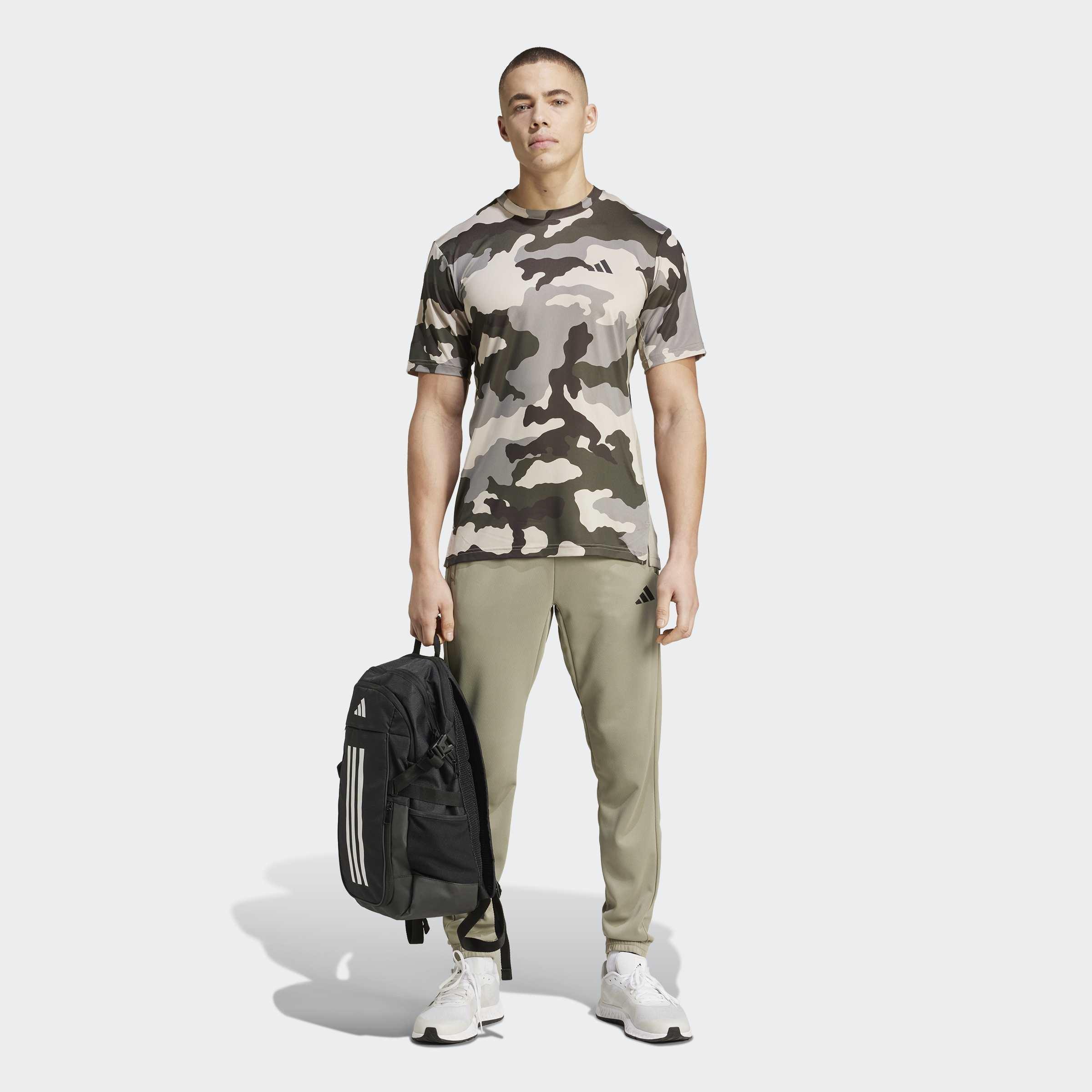 Train Essentials Camo Allover Print T-Shirt, Green, A901_ONE, large image number 5