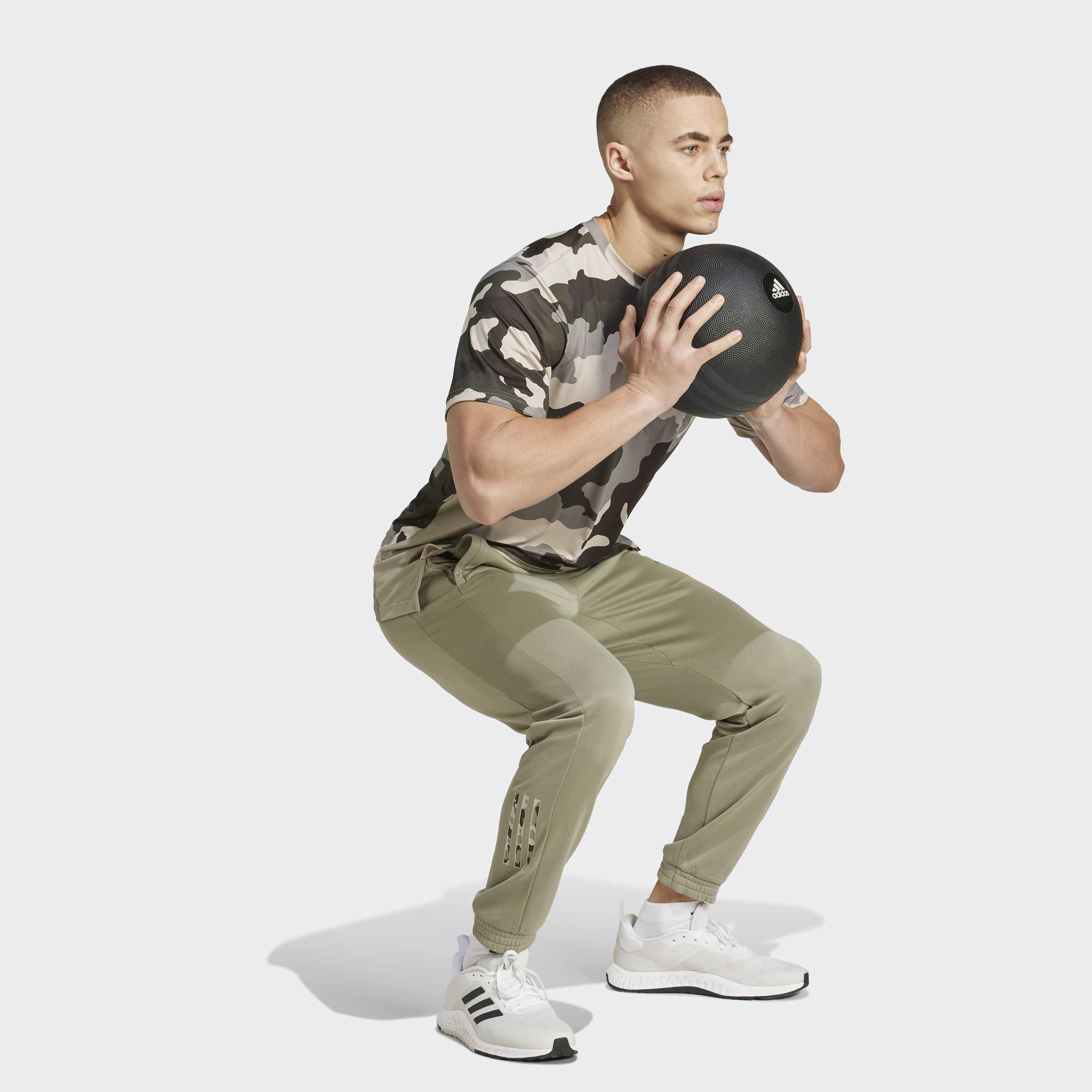 Train Essentials Camo Allover Print T-Shirt, Green, A901_ONE, large image number 6