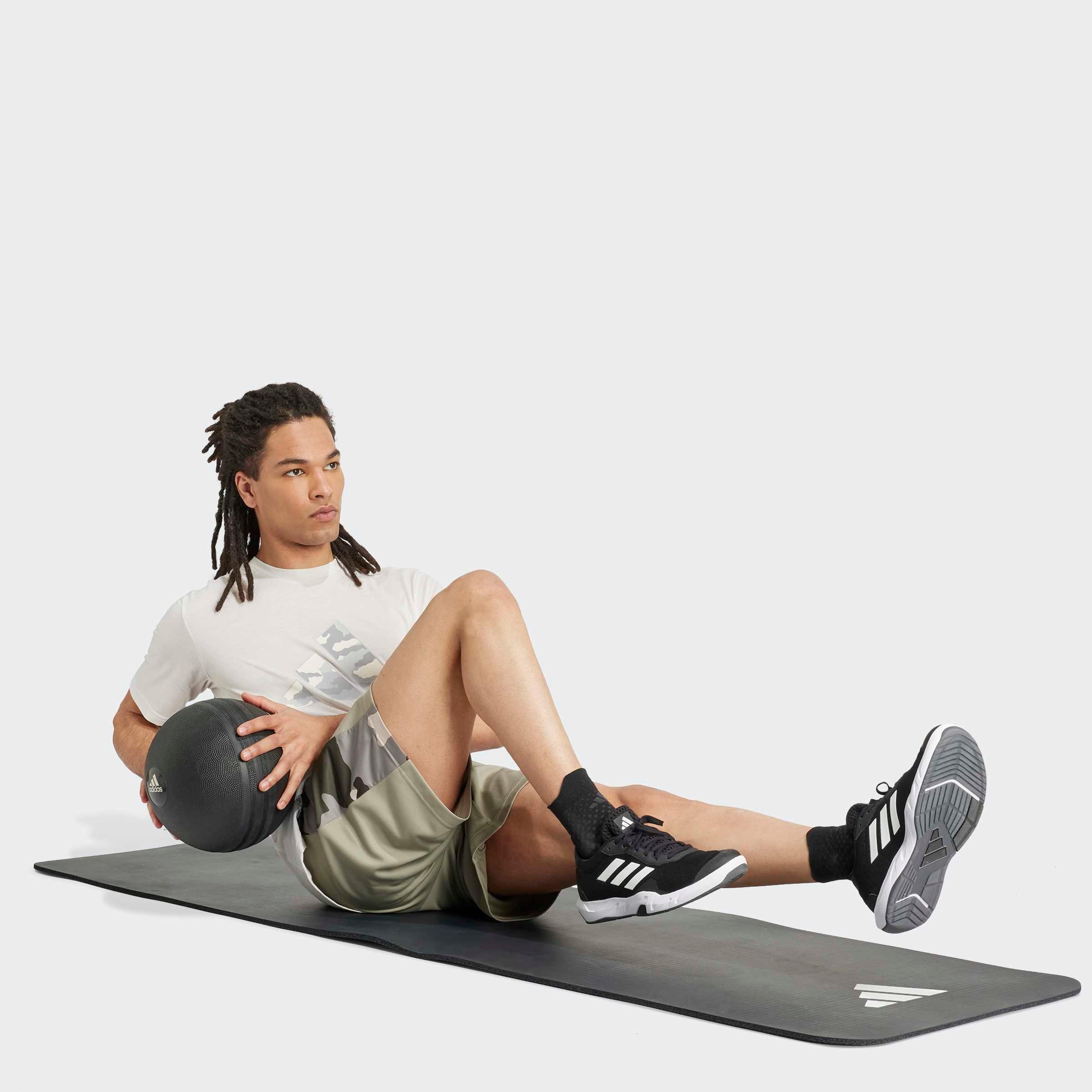 Train Essentials Camo Training Shorts, Green, A901_ONE, large image number 3