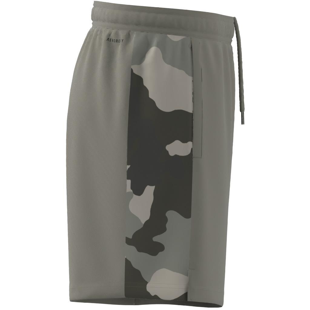 Train Essentials Camo Training Shorts, Green, A901_ONE, large image number 7