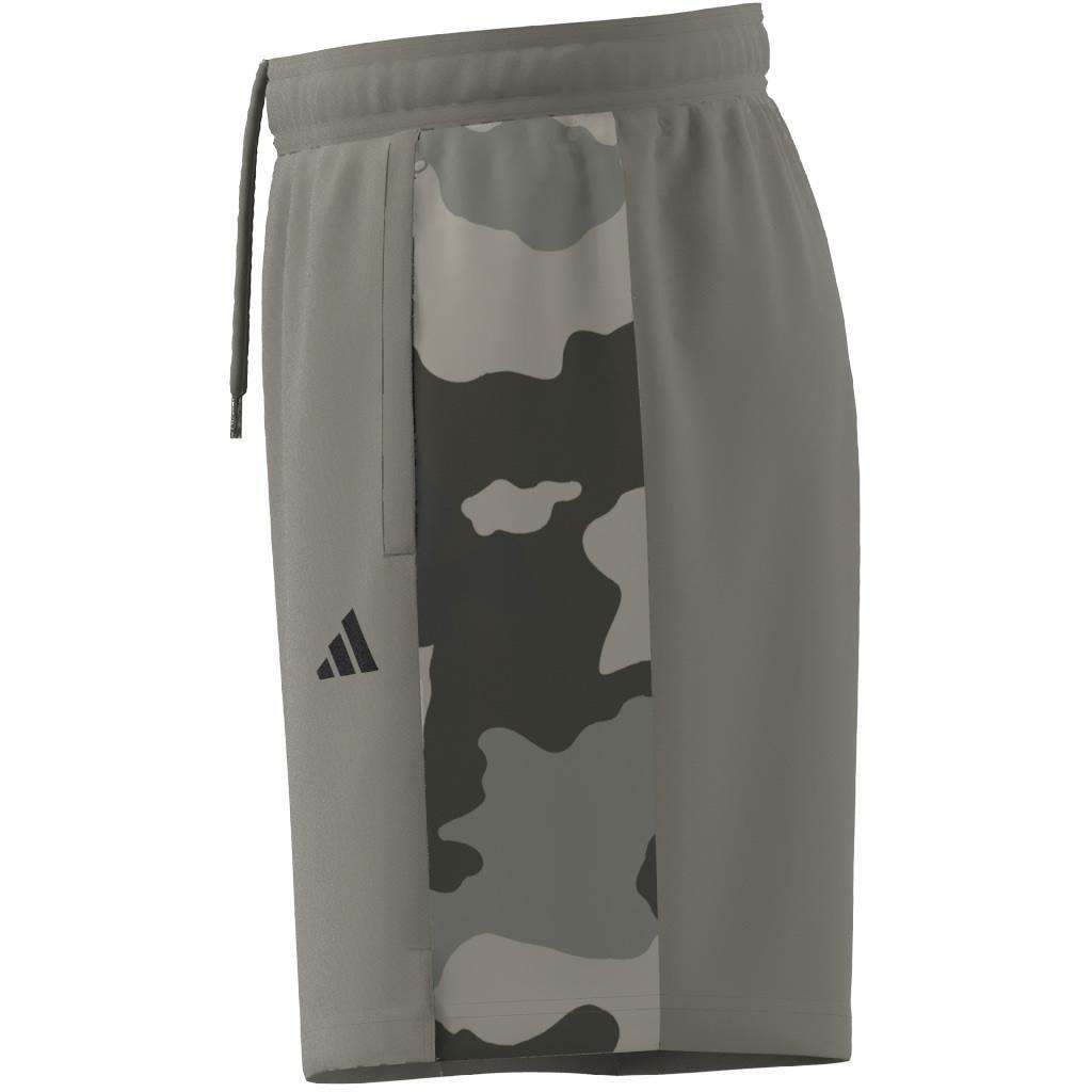 Train Essentials Camo Training Shorts, Green, A901_ONE, large image number 8