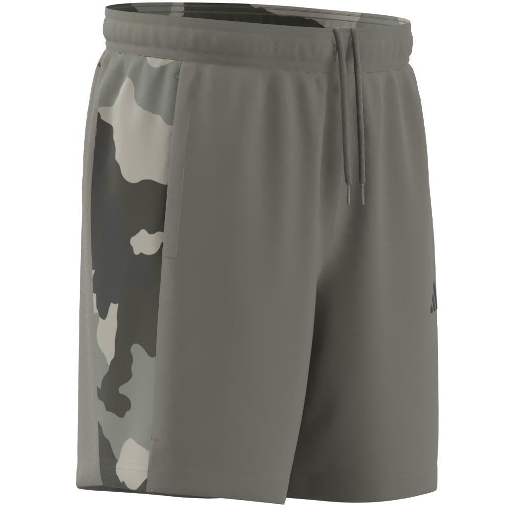 Train Essentials Camo Training Shorts, Green, A901_ONE, large image number 12
