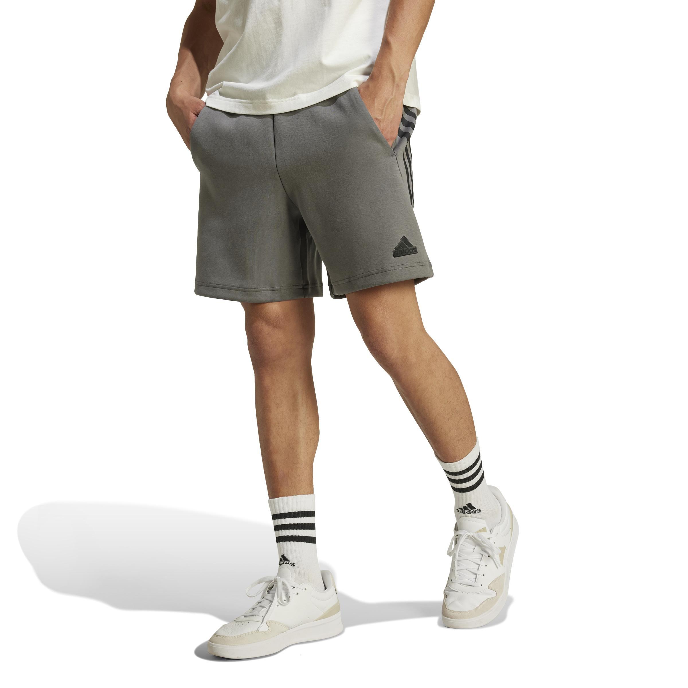 Future Icons 3-Stripes Shorts, Grey, A901_ONE, large image number 8