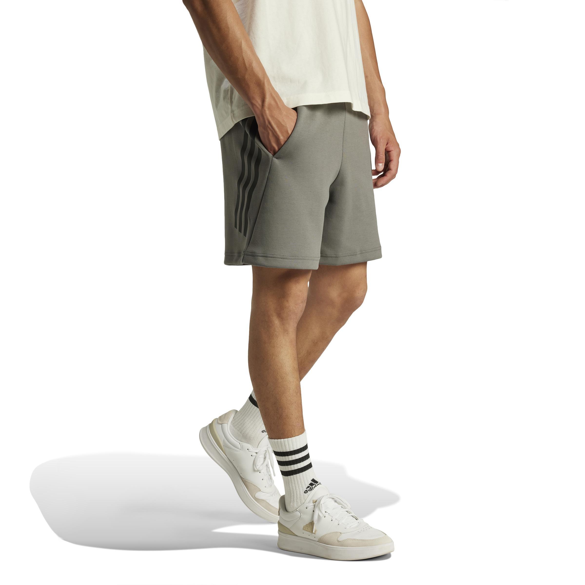 Future Icons 3-Stripes Shorts, Grey, A901_ONE, large image number 8
