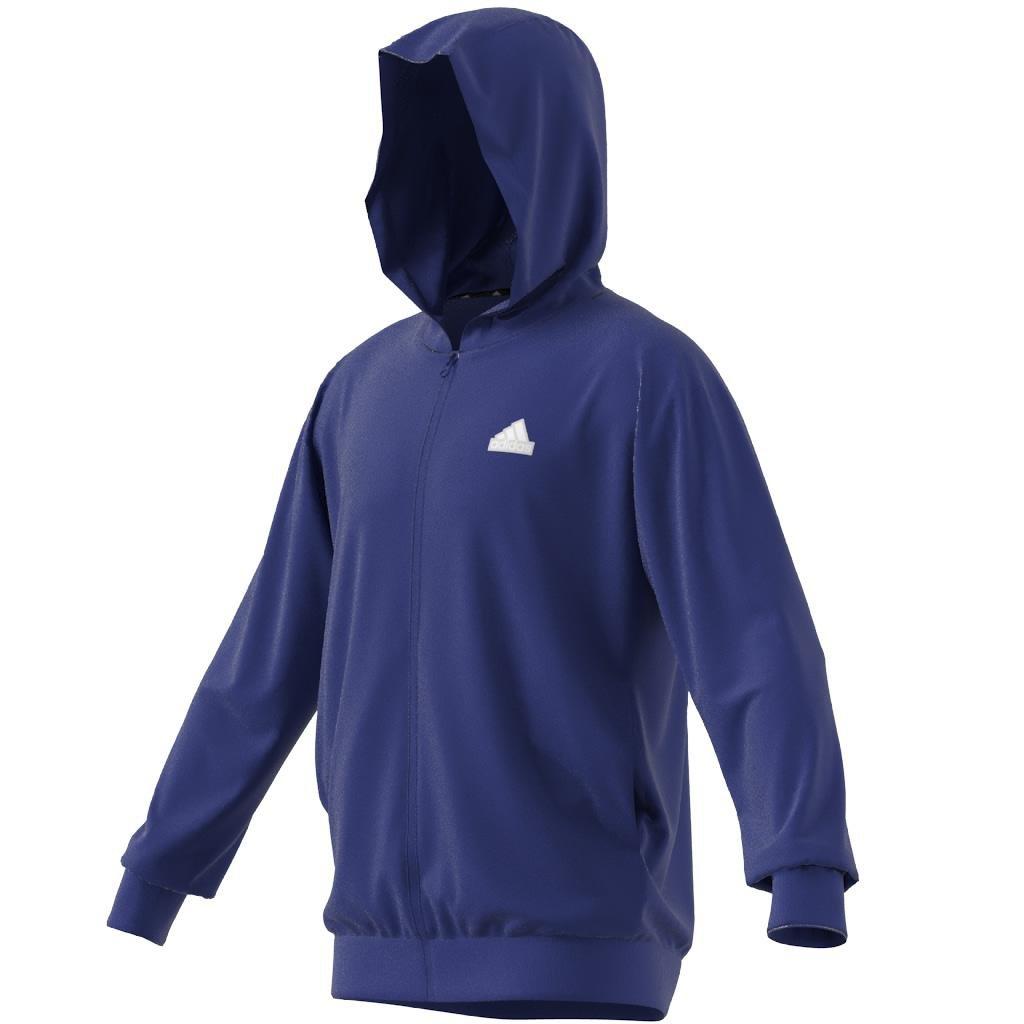 Future Icons Badge of Sport Full Zip Hoodie, Blue, , large image number 7