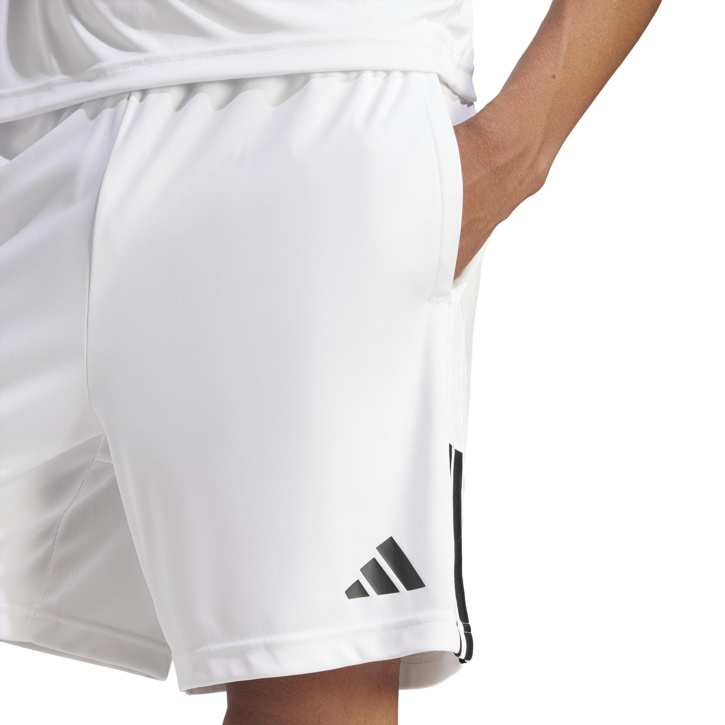 Sereno AEROREADY Cut 3-Stripes Shorts, White, , large image number 3