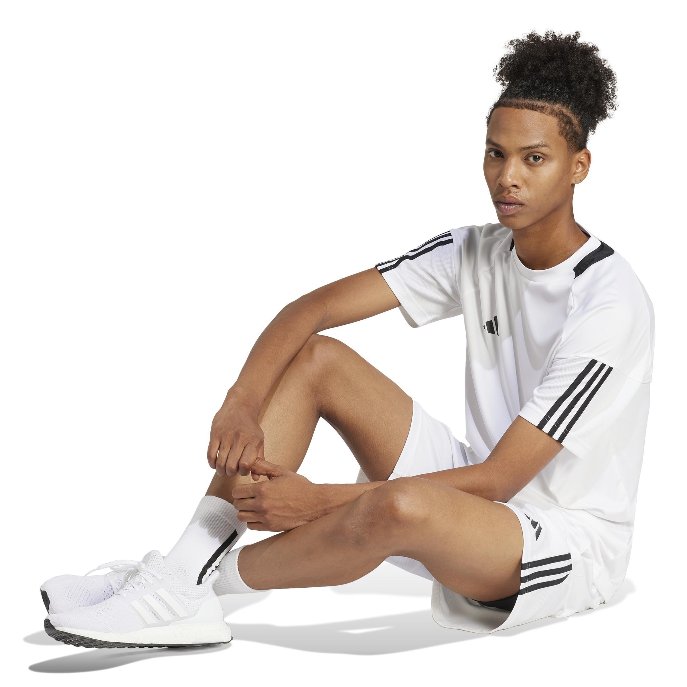 Sereno AEROREADY Cut 3-Stripes Shorts, White, , large image number 13