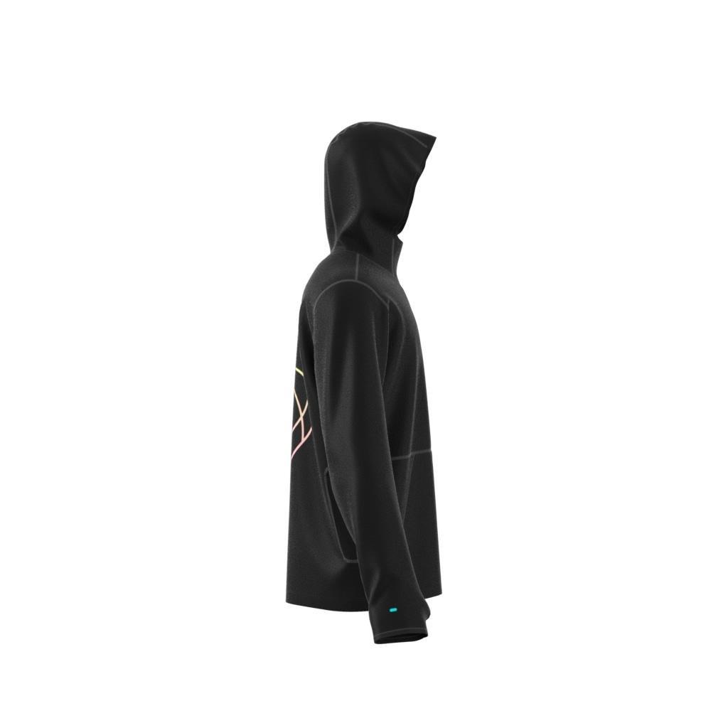 Unisex Own the Run Runners Hoodie (Gender Neutral), Black, A901_ONE, large image number 8