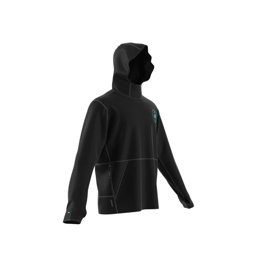 Unisex Own the Run Runners Hoodie (Gender Neutral), Black, A901_ONE, large image number 12