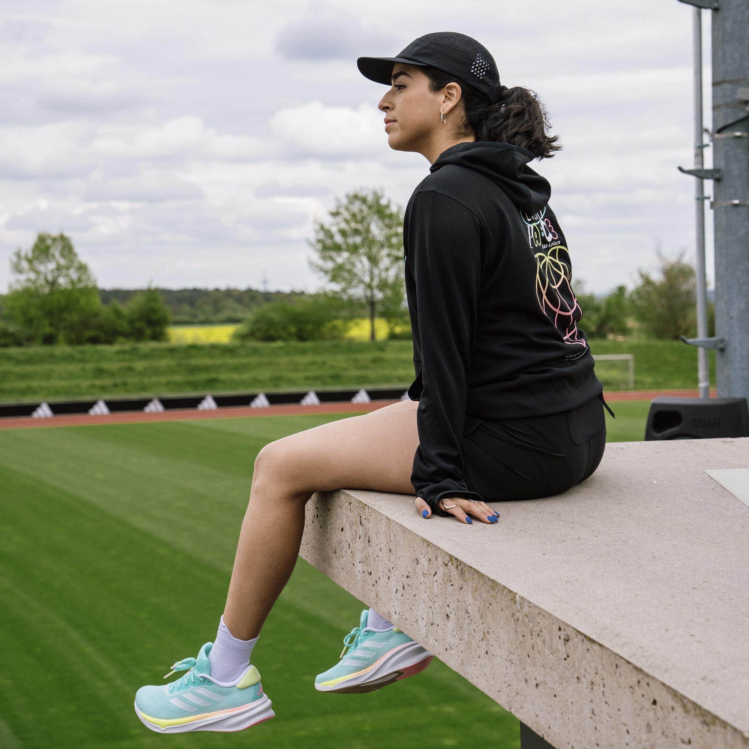 Unisex Own the Run Runners Hoodie (Gender Neutral), Black, A901_ONE, large image number 13