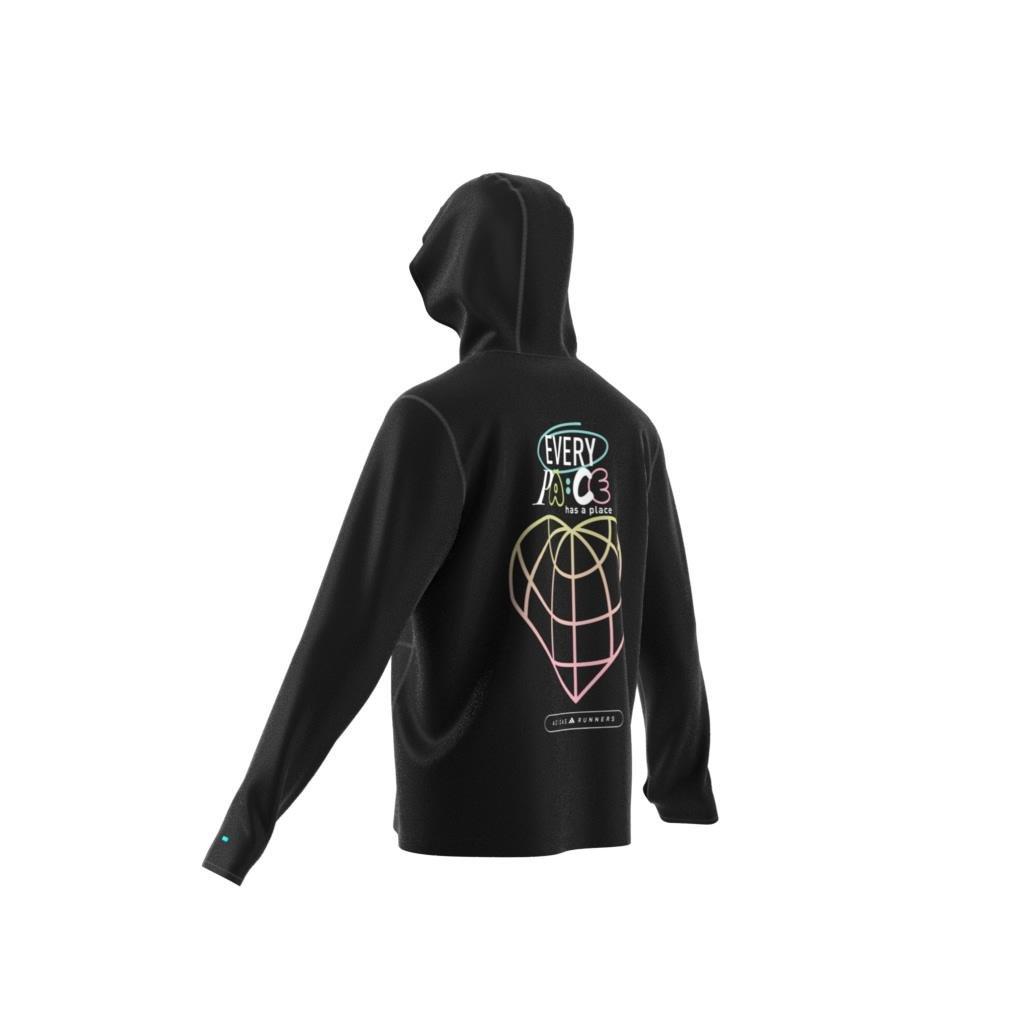 Unisex Own the Run Runners Hoodie (Gender Neutral), Black, , large image number 14