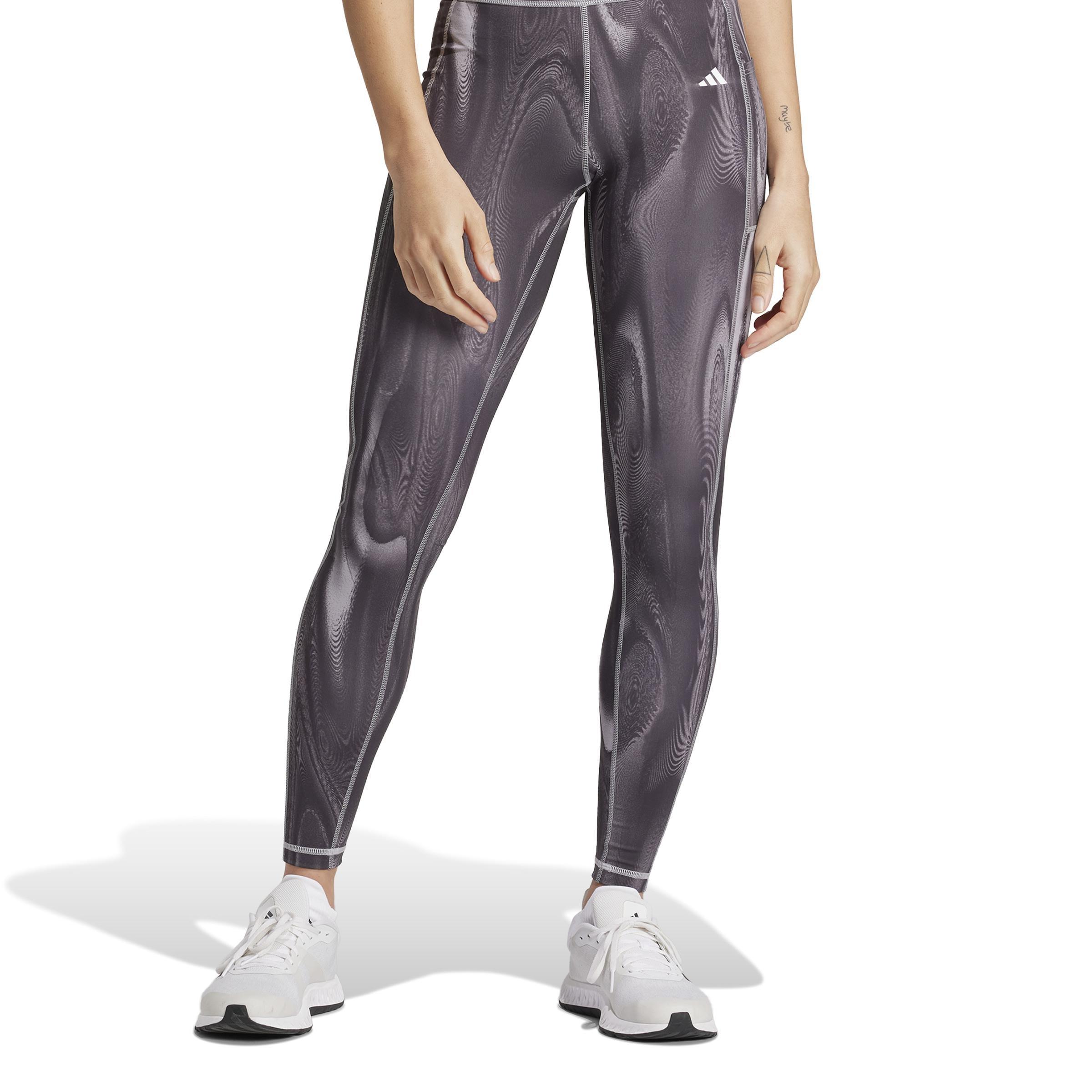 Optime Full-Length Print Leggings, Grey, A901_ONE, large image number 1