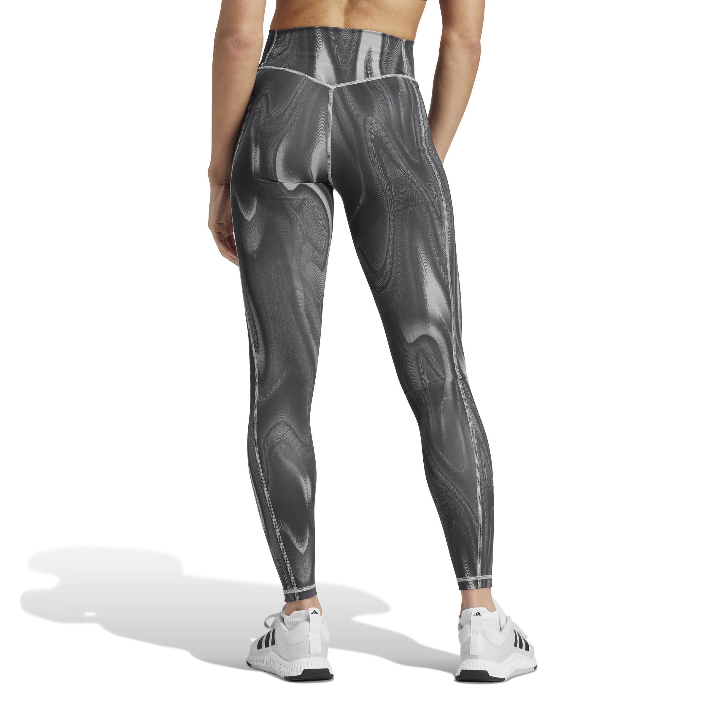 Optime Full-Length Print Leggings, Grey, A901_ONE, large image number 3