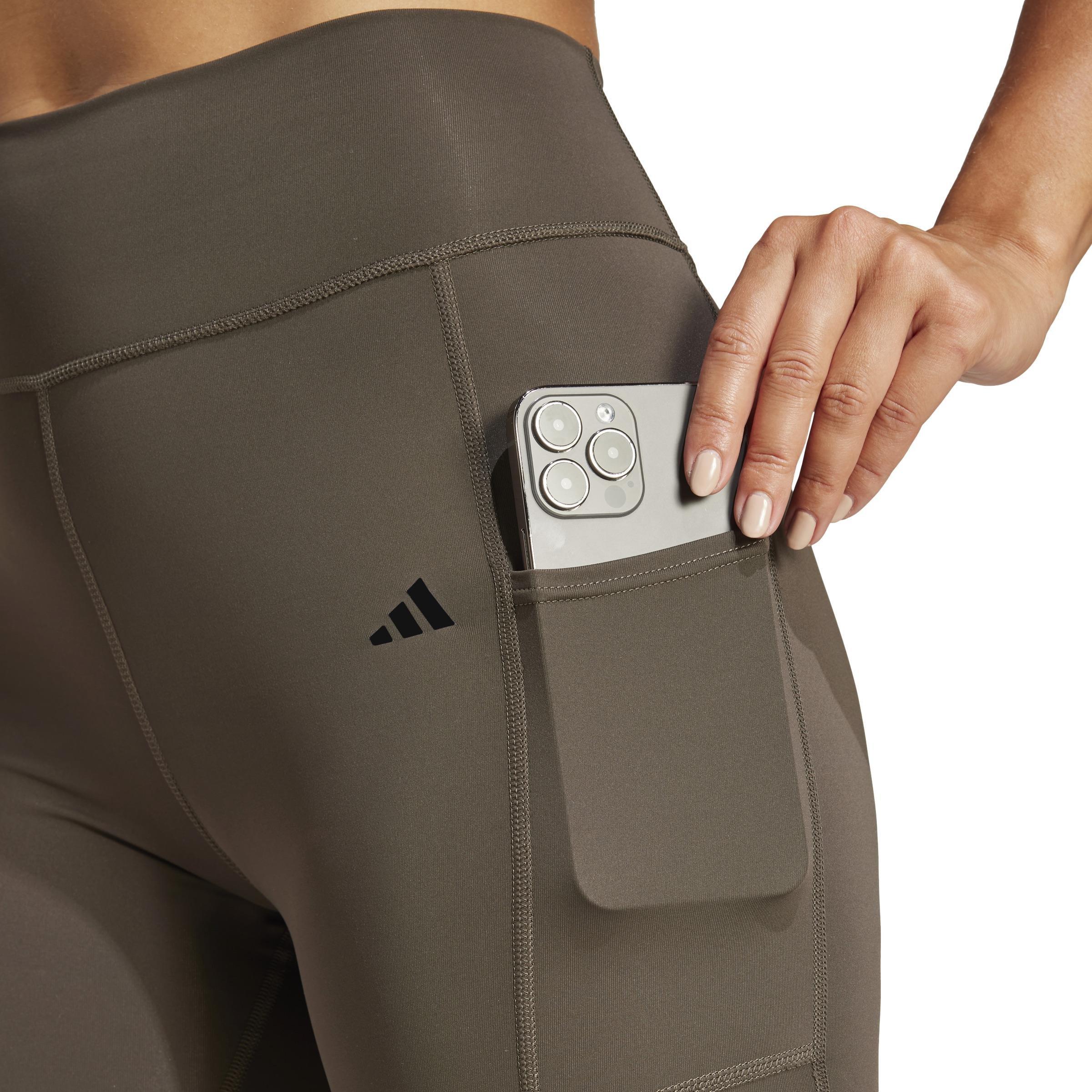 Optime Full-Length Leggings, Green, A901_ONE, large image number 3