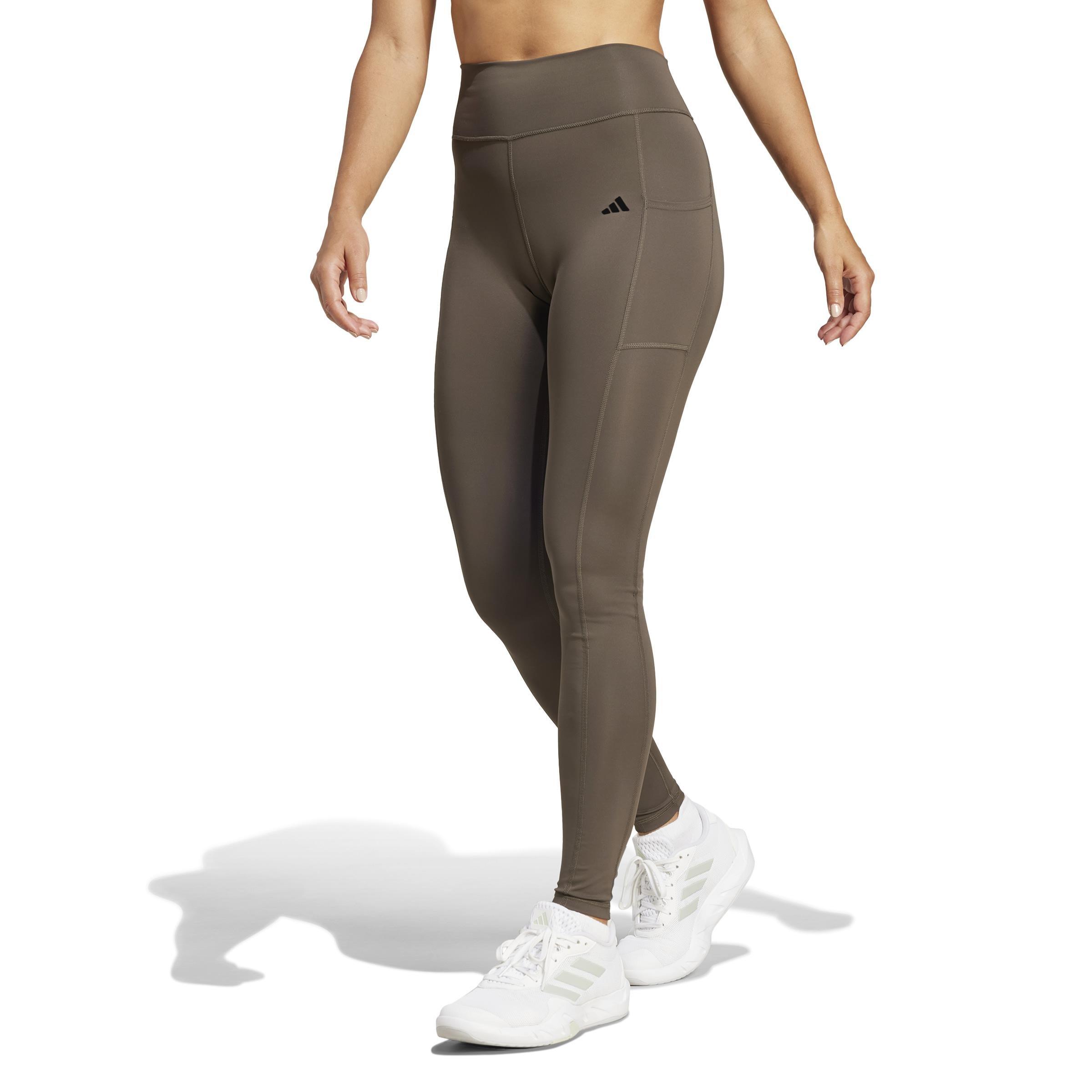 Optime Full-Length Leggings, Green, A901_ONE, large image number 5