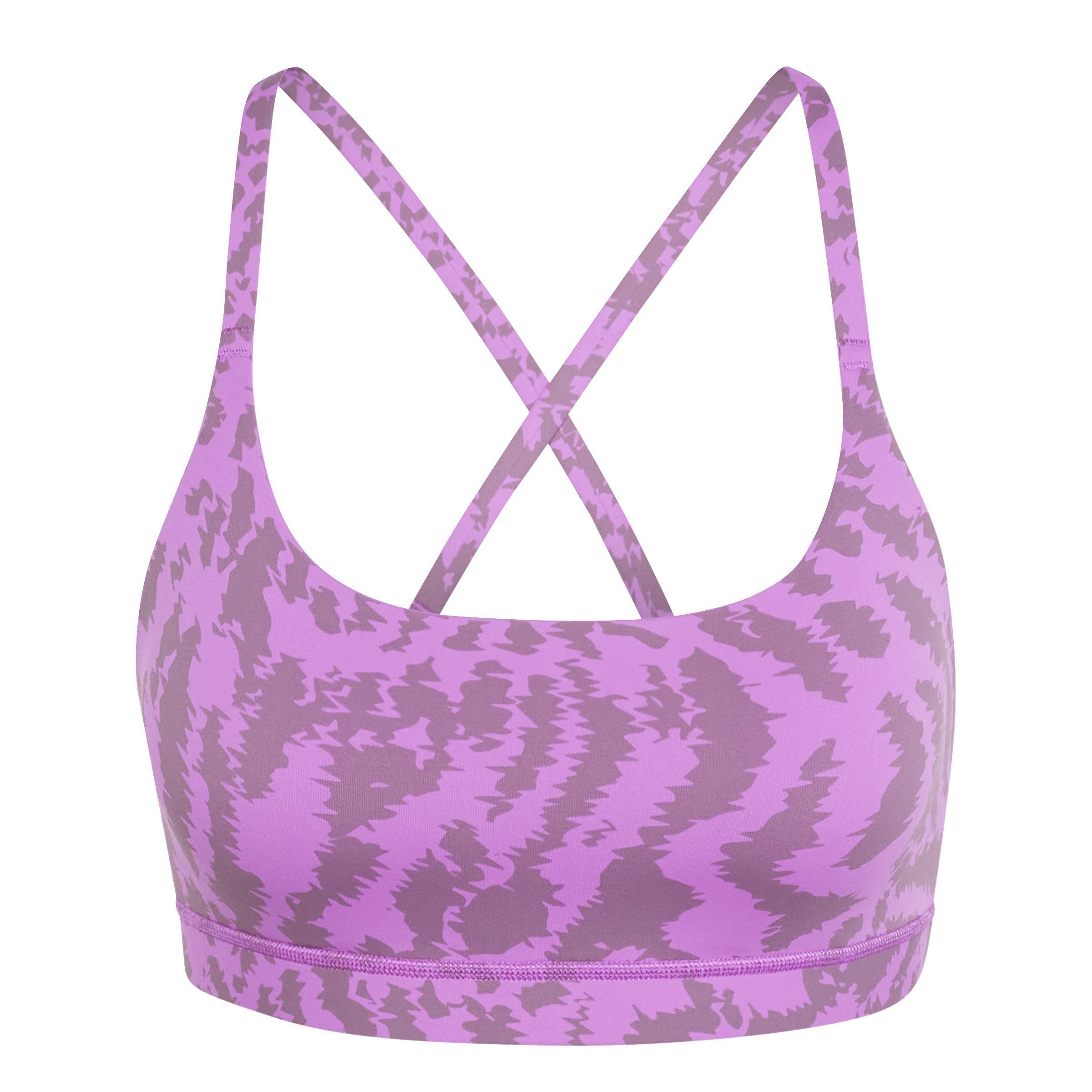 All Me Light-Support All-Over Print Bra, Purple, , large image number 0