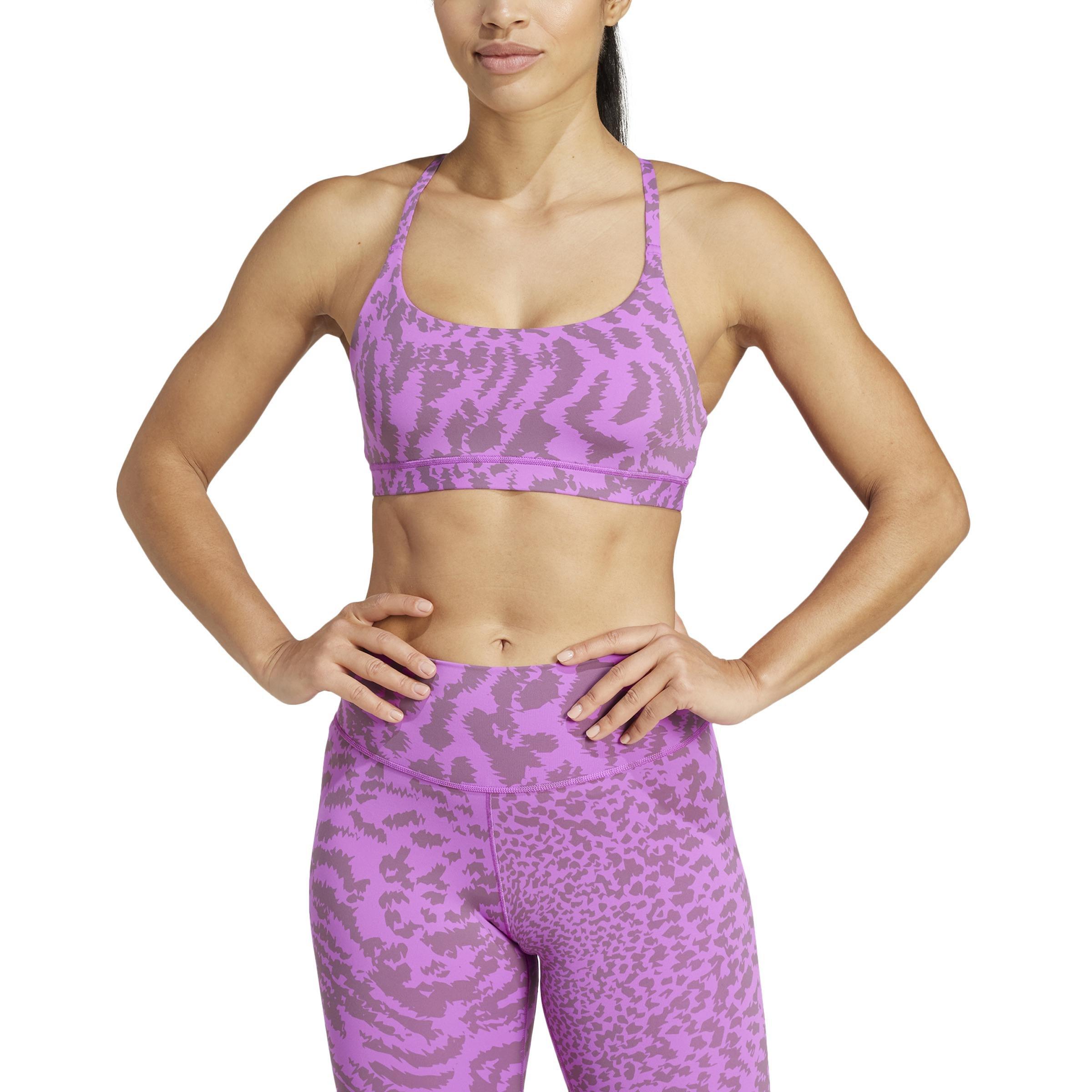 All Me Light-Support All-Over Print Bra, Purple, , large image number 1