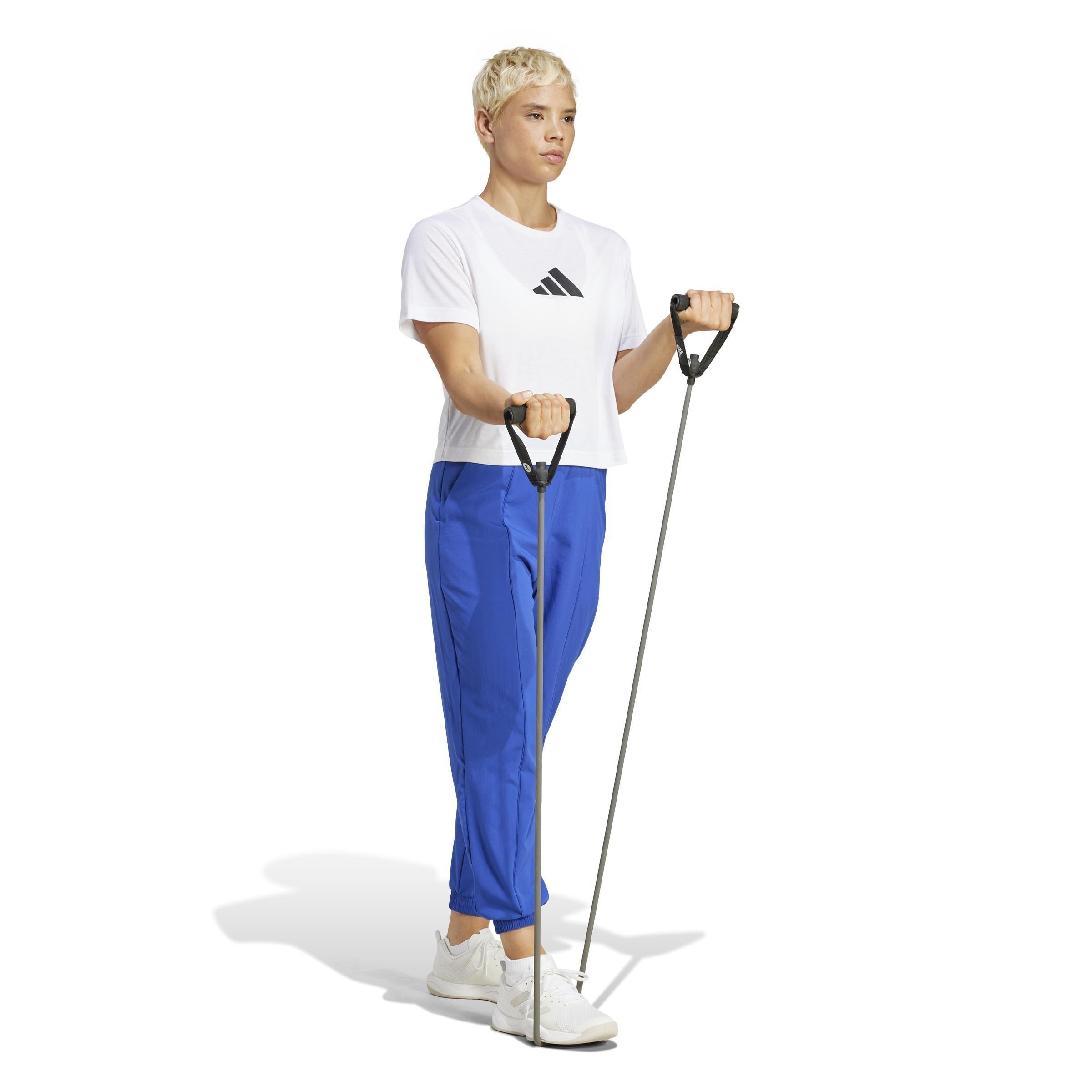 Aeroready Workout Essentials Minimal Branding Woven Pants, Blue, A901_ONE, large image number 8