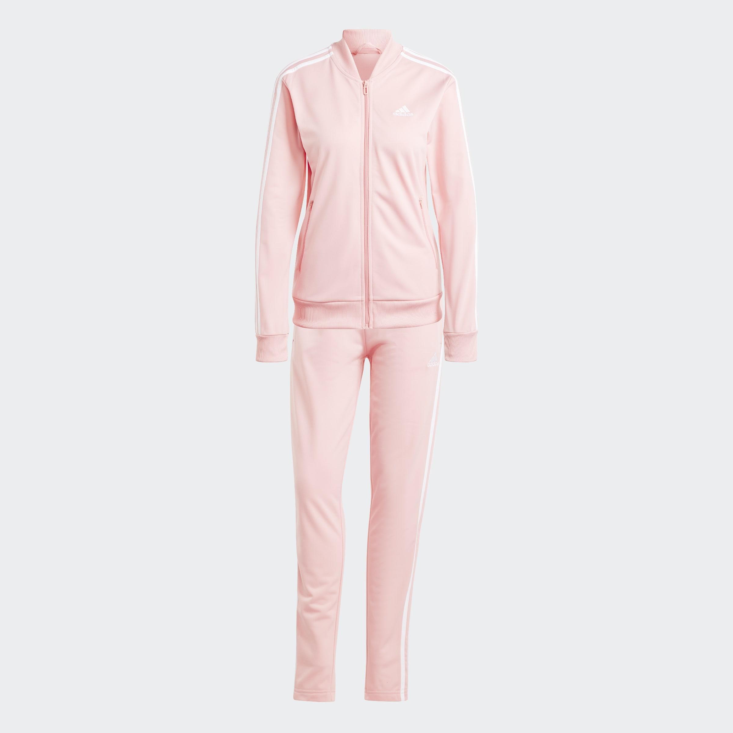 Essentials 3-Stripes Tracksuit, Pink, A901_ONE, large image number 0