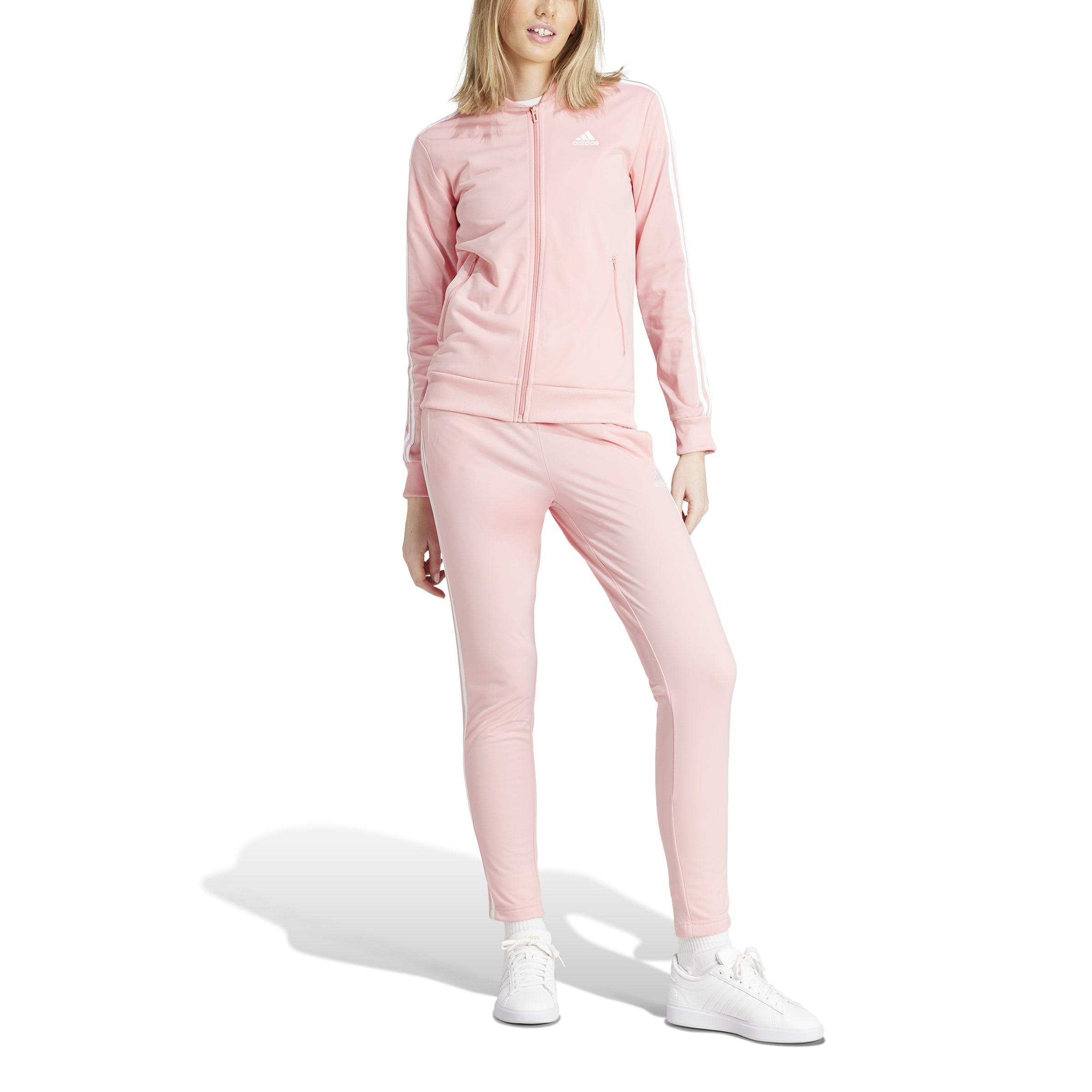 Essentials 3-Stripes Tracksuit, Pink, A901_ONE, large image number 0