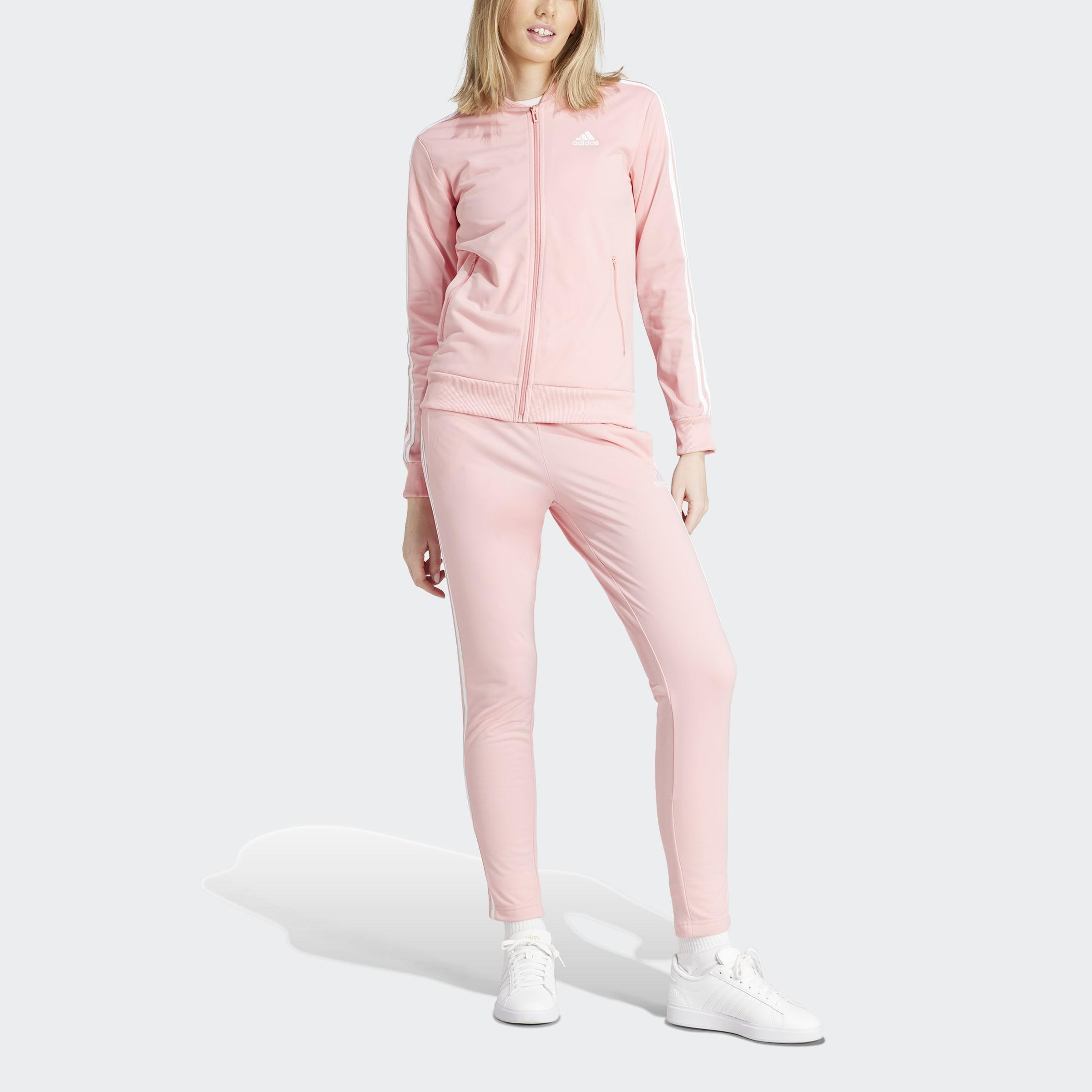 Essentials 3-Stripes Tracksuit, Pink, A901_ONE, large image number 2