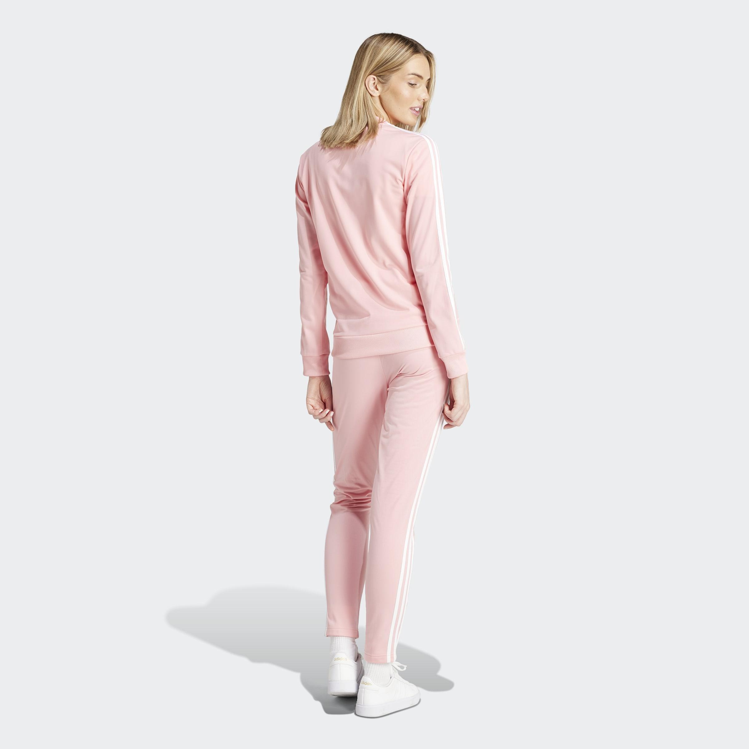 Essentials 3-Stripes Tracksuit, Pink, A901_ONE, large image number 3