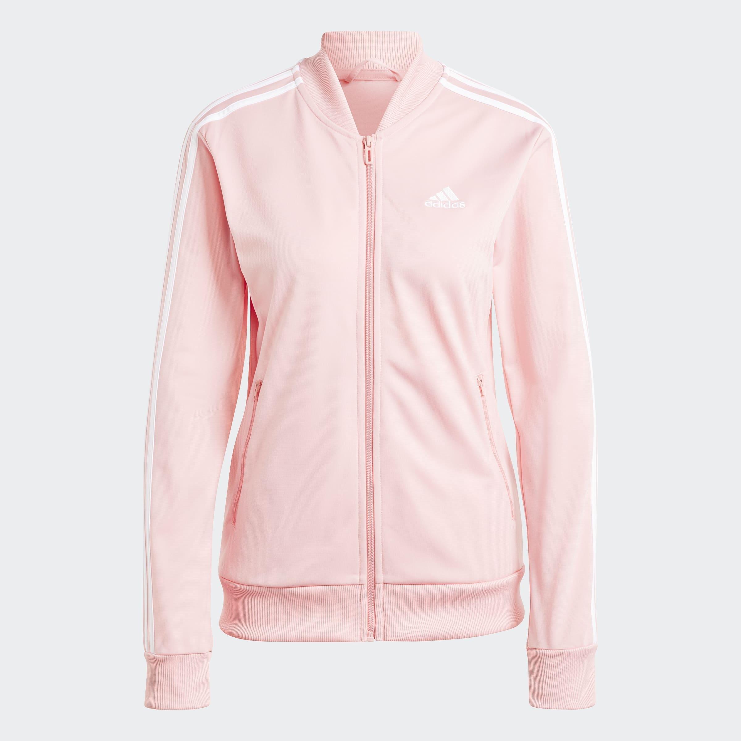 Essentials 3-Stripes Tracksuit, Pink, A901_ONE, large image number 6