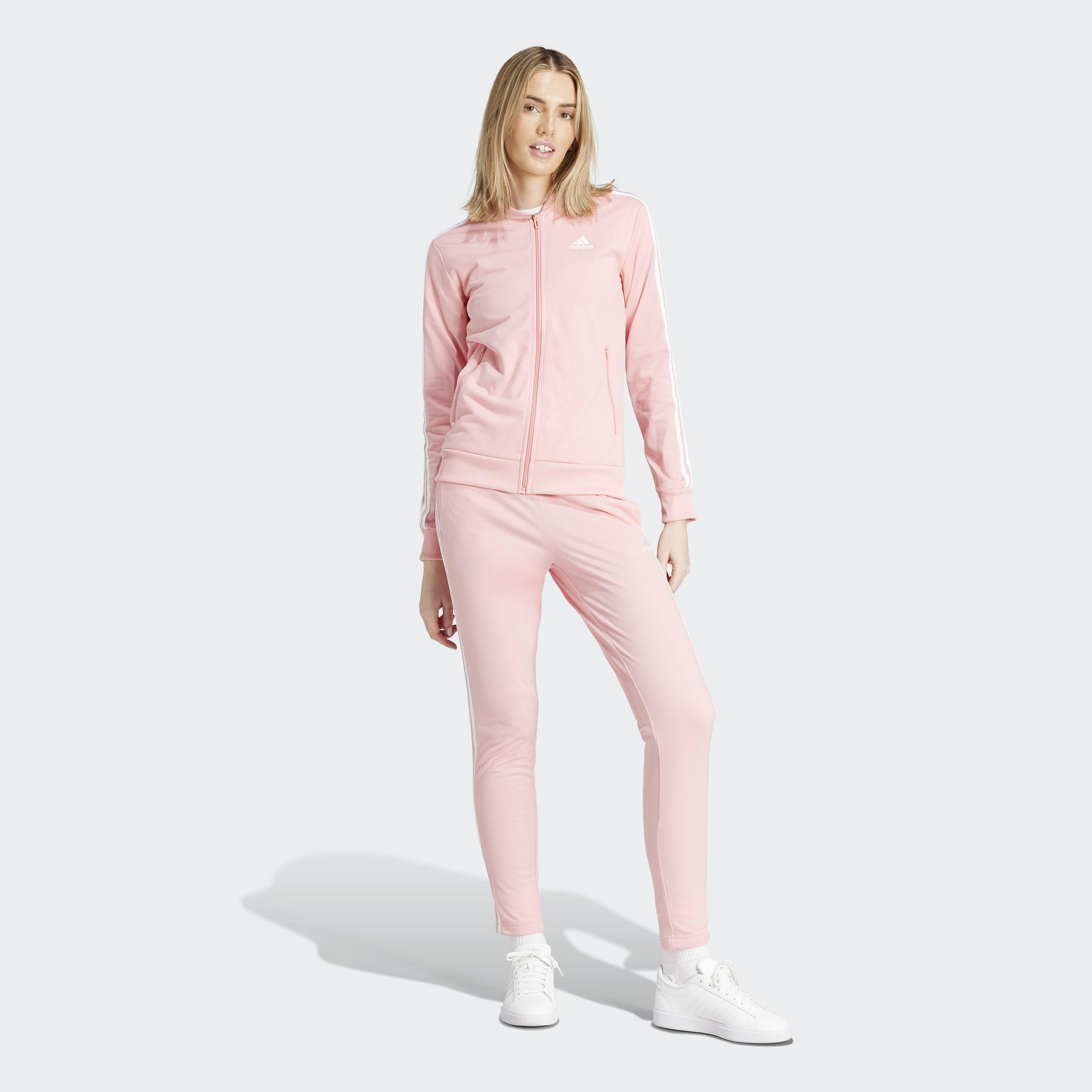 Essentials 3-Stripes Tracksuit, Pink, A901_ONE, large image number 7