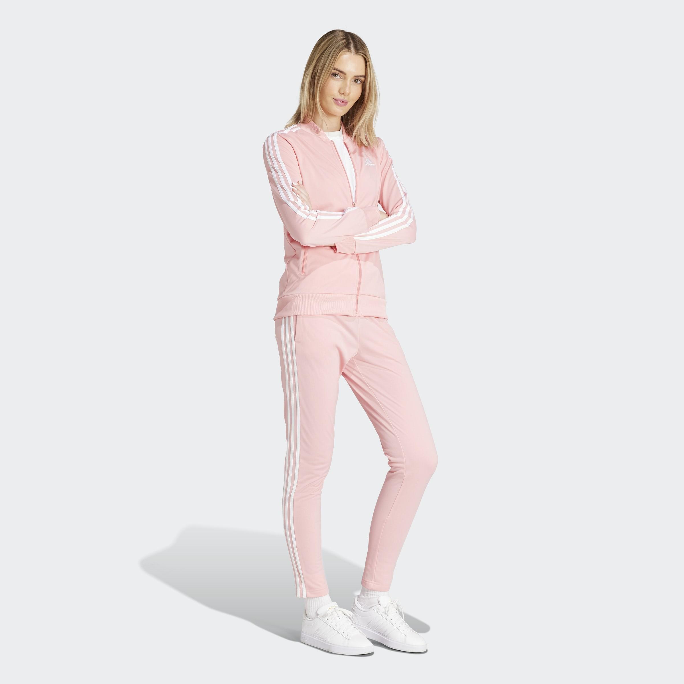 Essentials 3-Stripes Tracksuit, Pink, A901_ONE, large image number 8