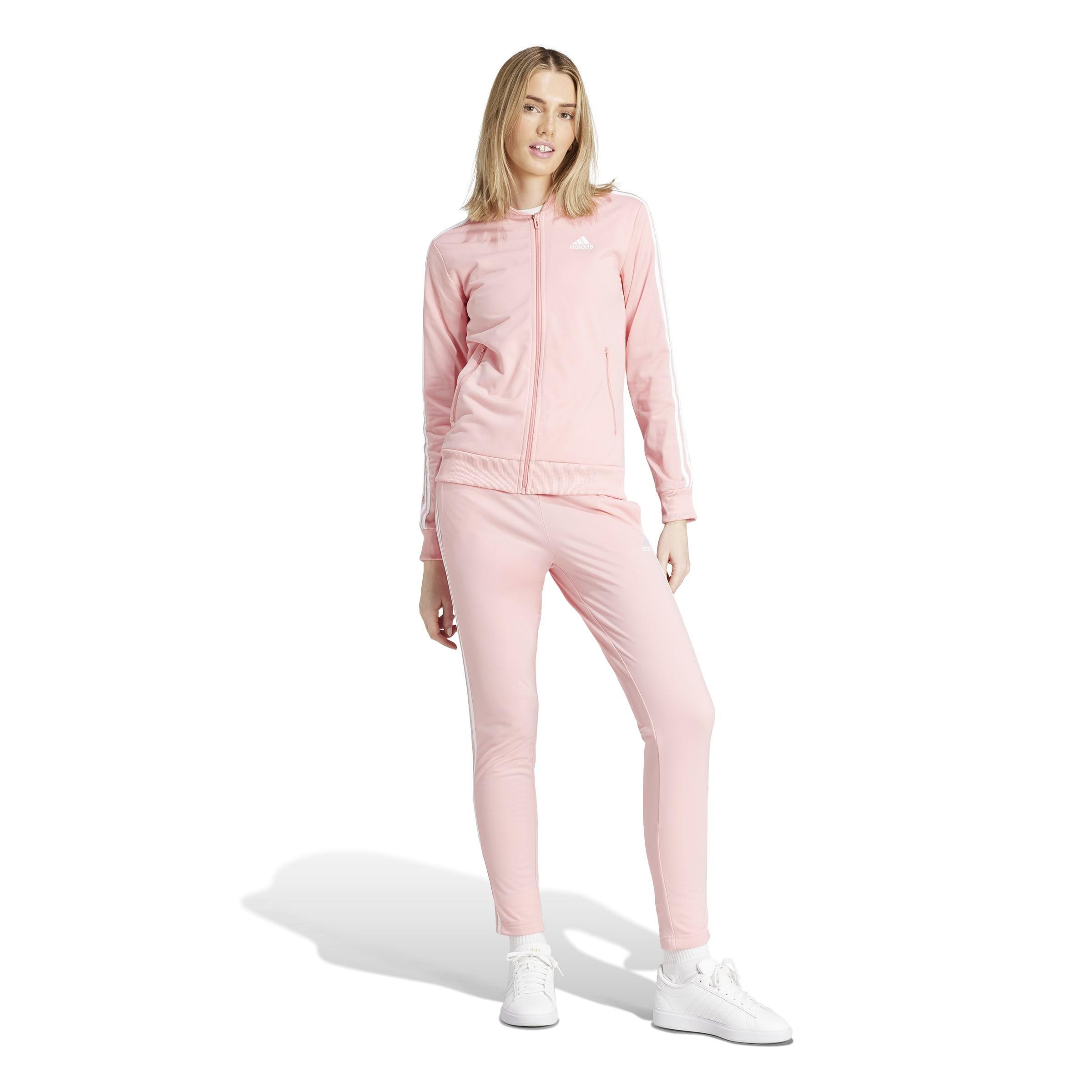 Essentials 3-Stripes Tracksuit, Pink, A901_ONE, large image number 8