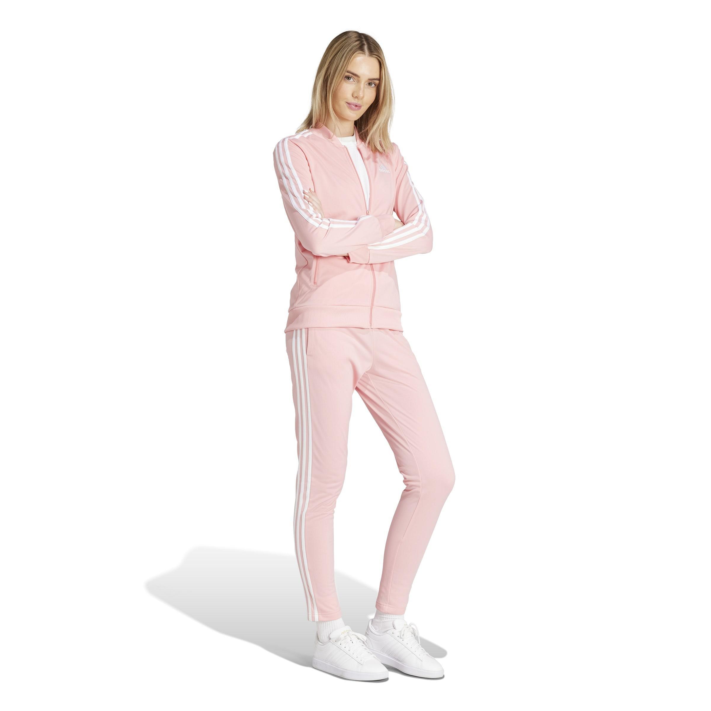 Essentials 3-Stripes Tracksuit, Pink, A901_ONE, large image number 9