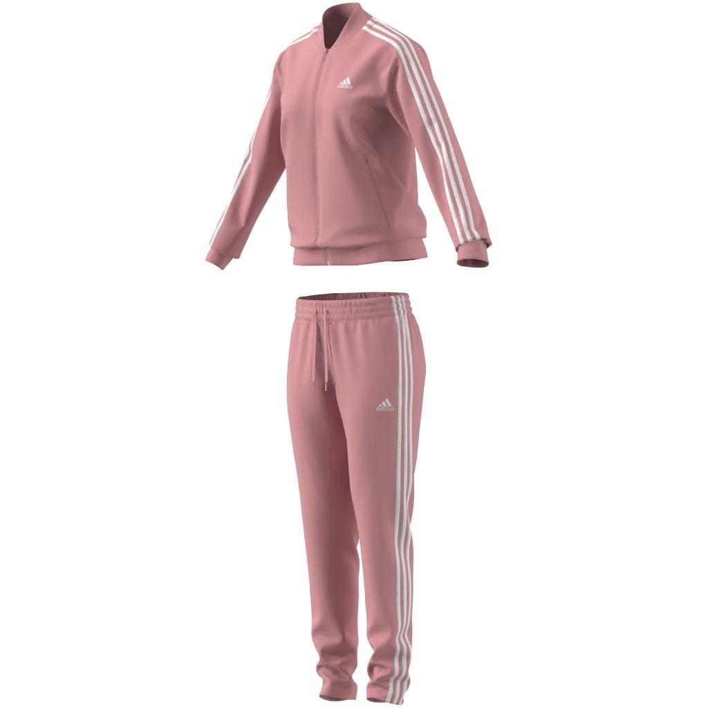 Essentials 3-Stripes Tracksuit, Pink, A901_ONE, large image number 10