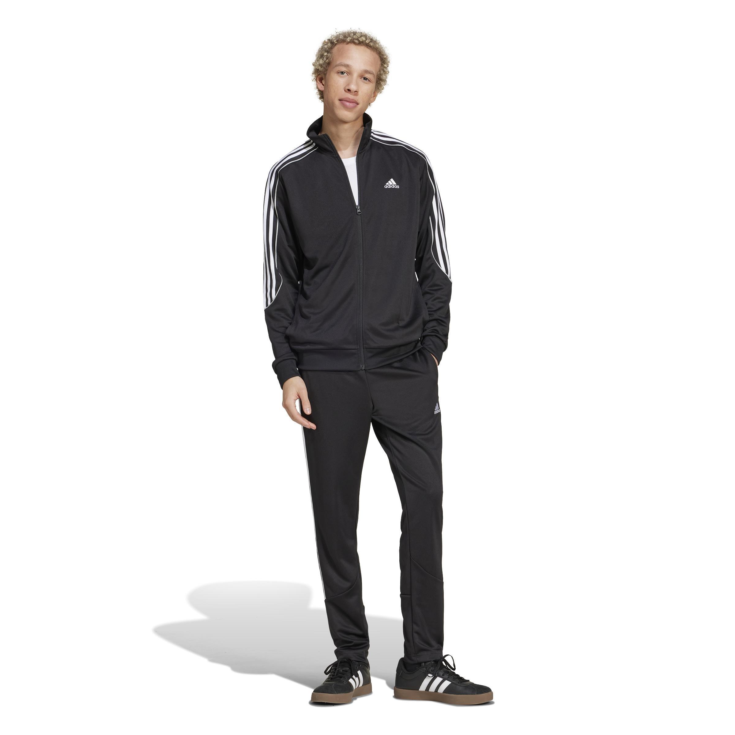 Sportswear 3-Stripes Doubleknit Track Suit, Black, A901_ONE, large image number 12
