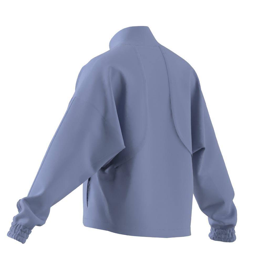 Pacer All Gym Tonal 3-Stripes Woven Jacket, Blue, A901_ONE, large image number 10