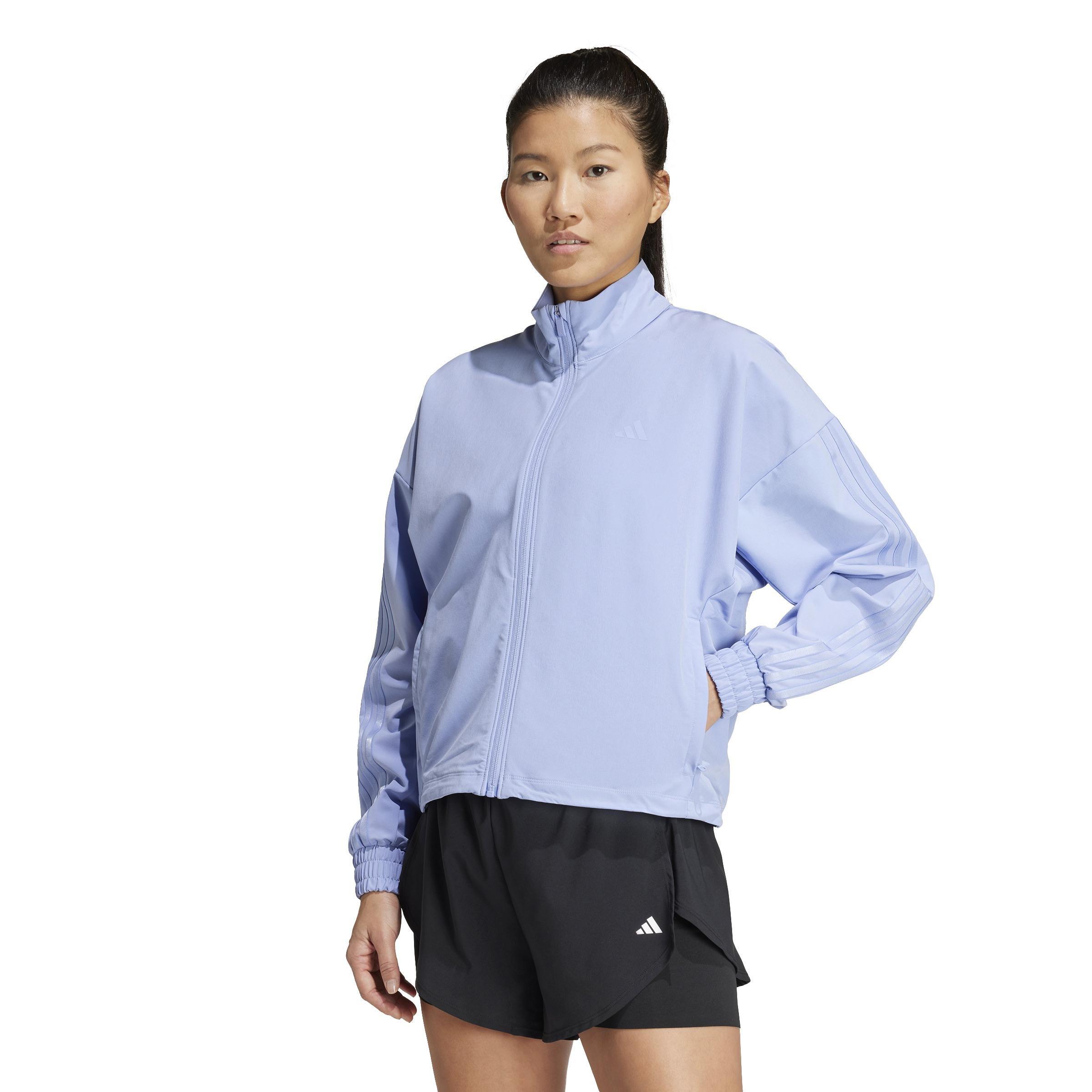 Pacer All Gym Tonal 3-Stripes Woven Jacket, Blue, A901_ONE, large image number 11