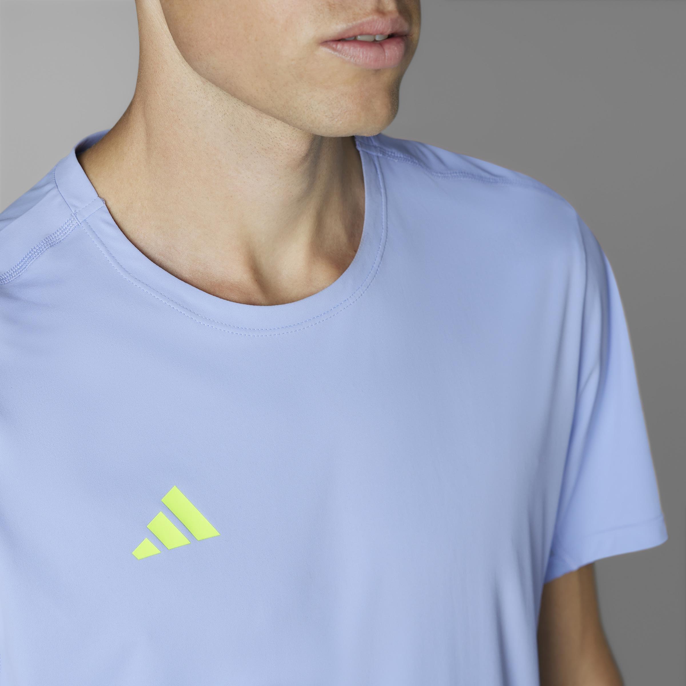 Adizero Essentials Running T-Shirt, Blue, A901_ONE, large image number 12