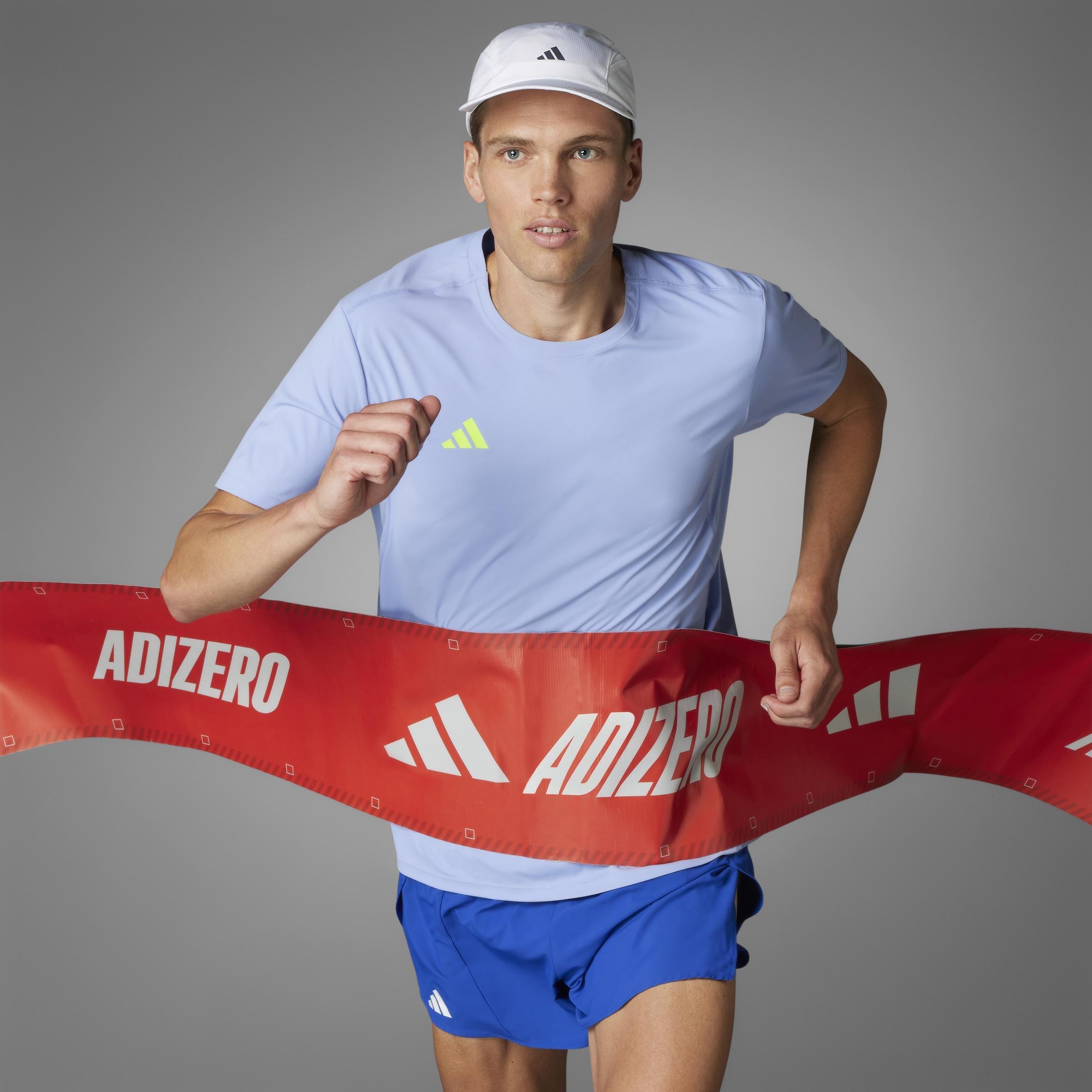 Adizero Essentials Running T-Shirt, Blue, A901_ONE, large image number 14