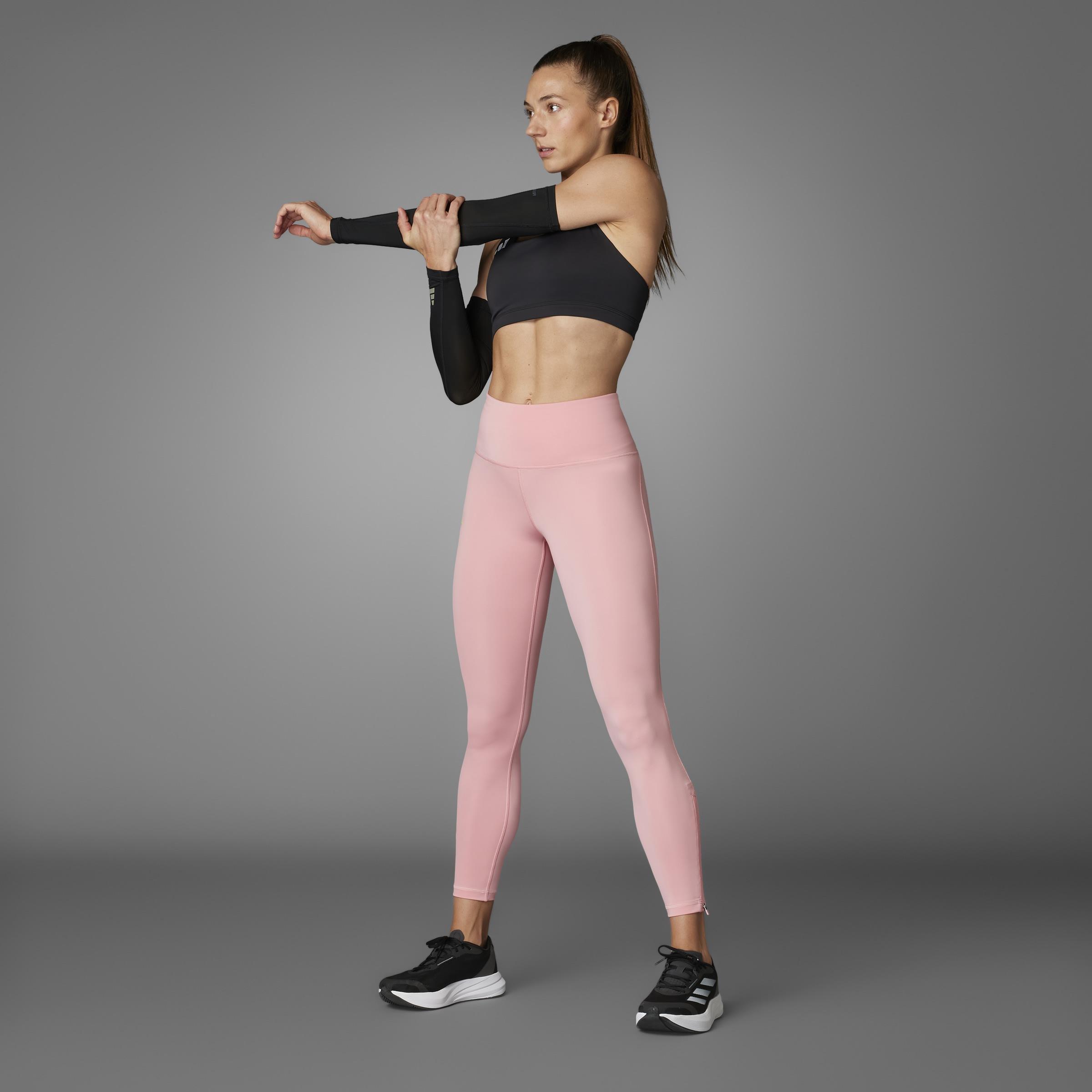 Adizero Essentials Full-Length Leggings, Pink, A901_ONE, large image number 7